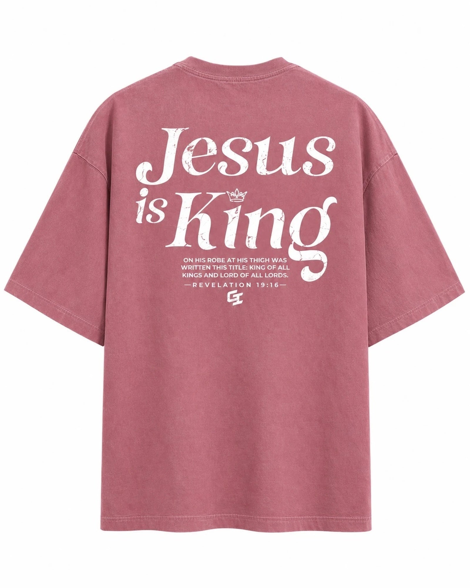 [Fall/Christmas Edition] 'Jesus Is King' Vintage Oversized T-Shirt