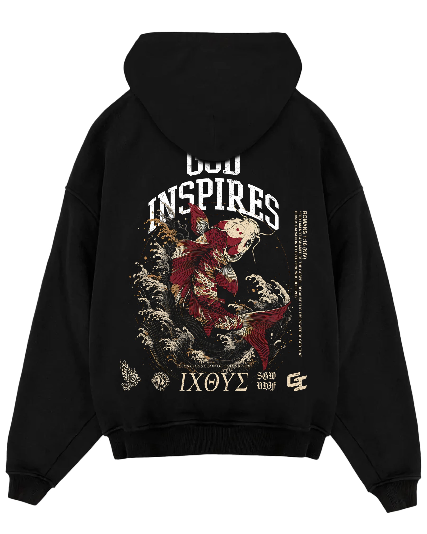 'Fish' Oversized Hoodie