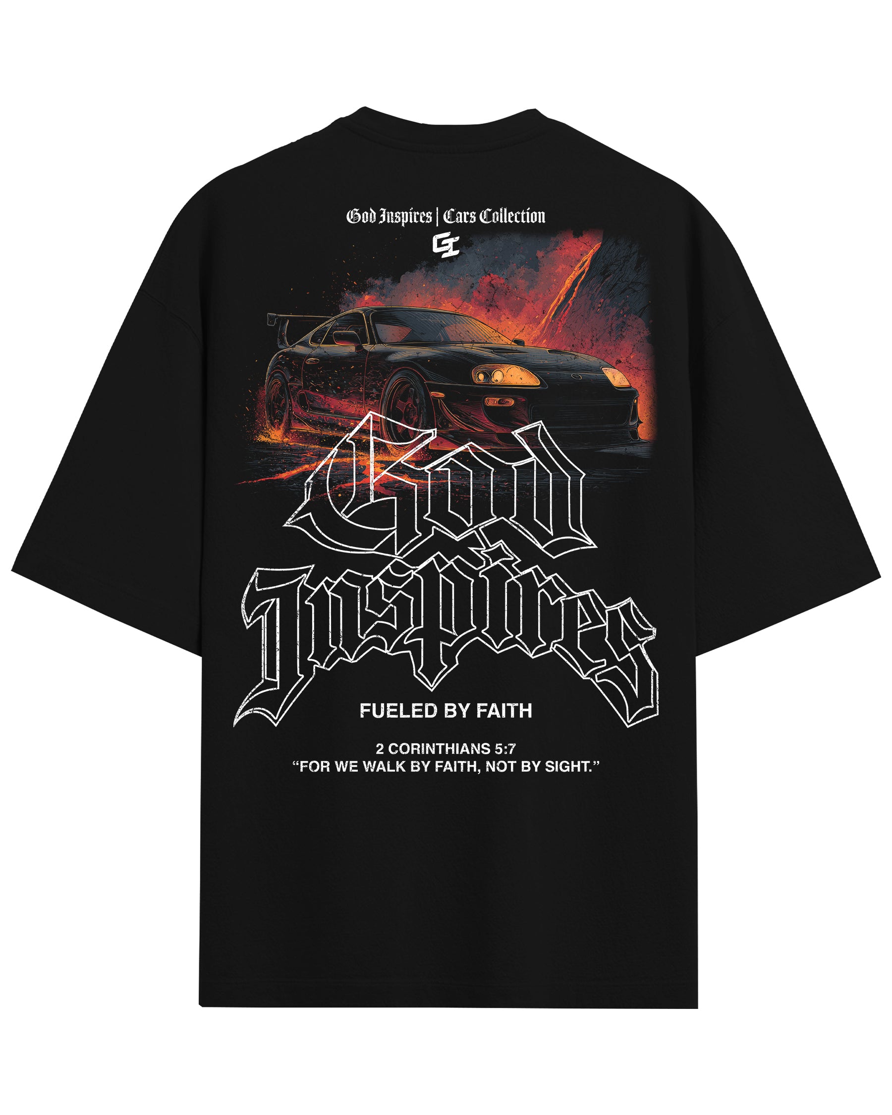 Cars '1997 Toyota Supra' Back T-Shirt
