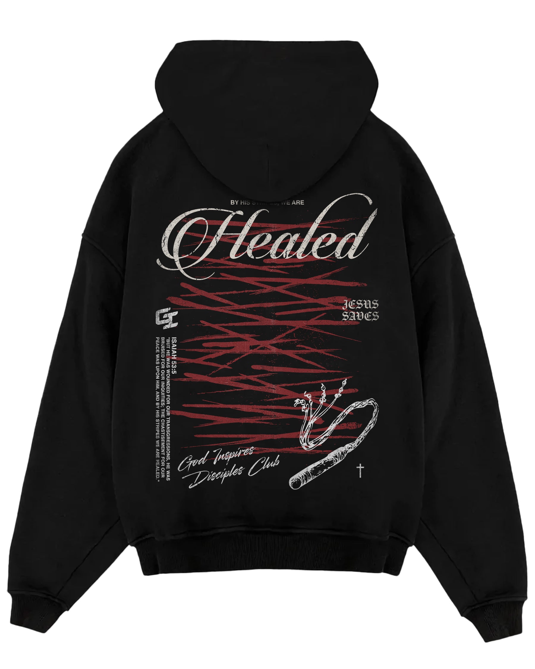 'By His Stripes' Oversized Hoodie