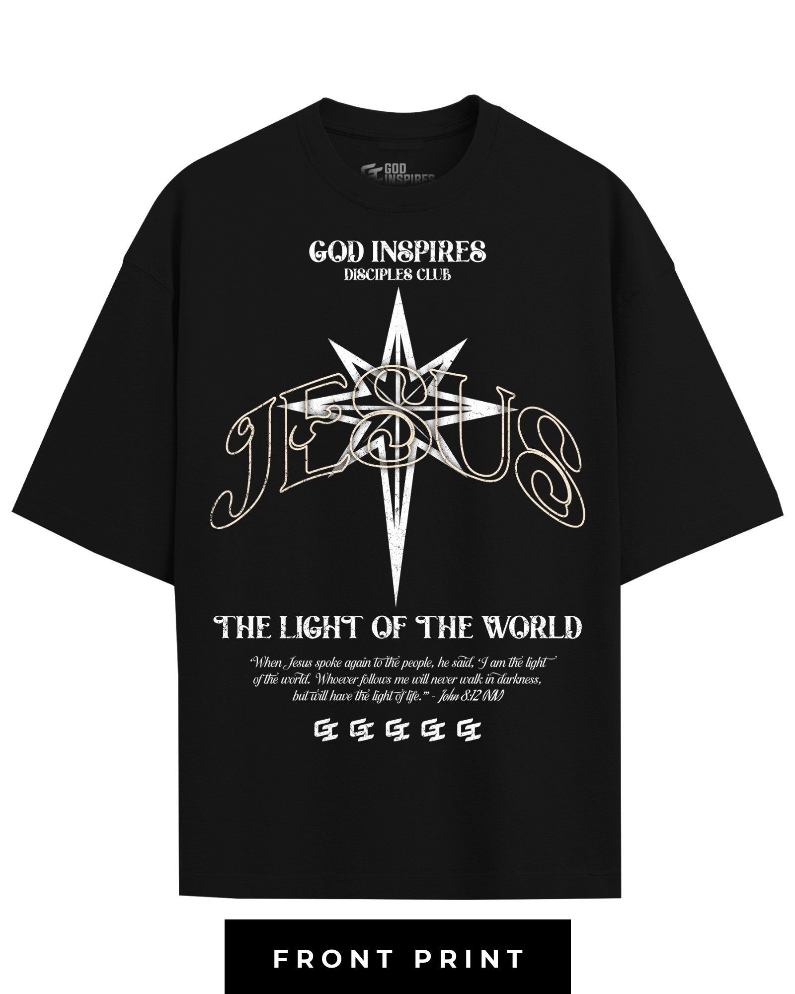 [Christmas Edition] 'Jesus The Light' T-Shirt - God Inspires