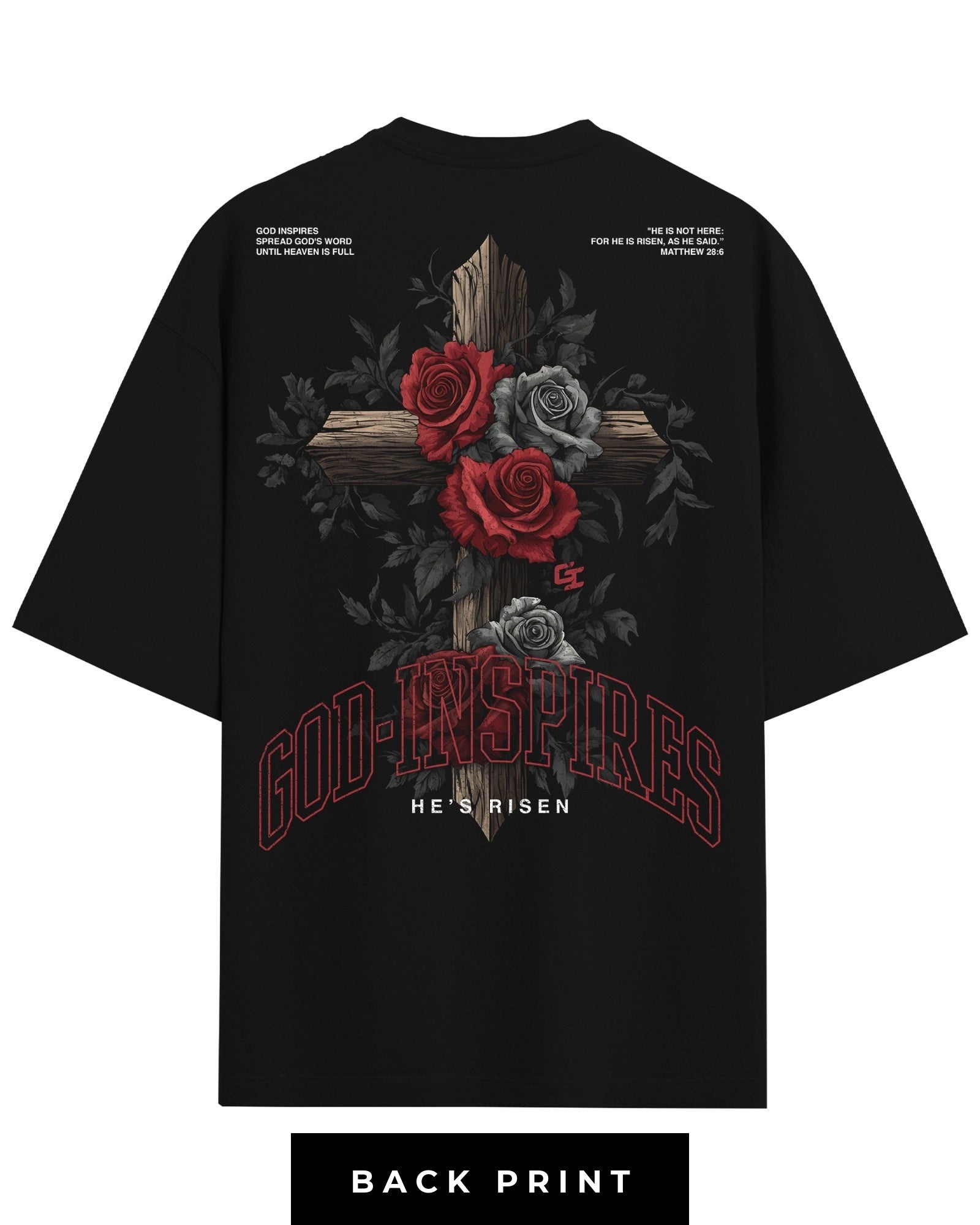 'He's Risen' T-Shirt - God Inspires