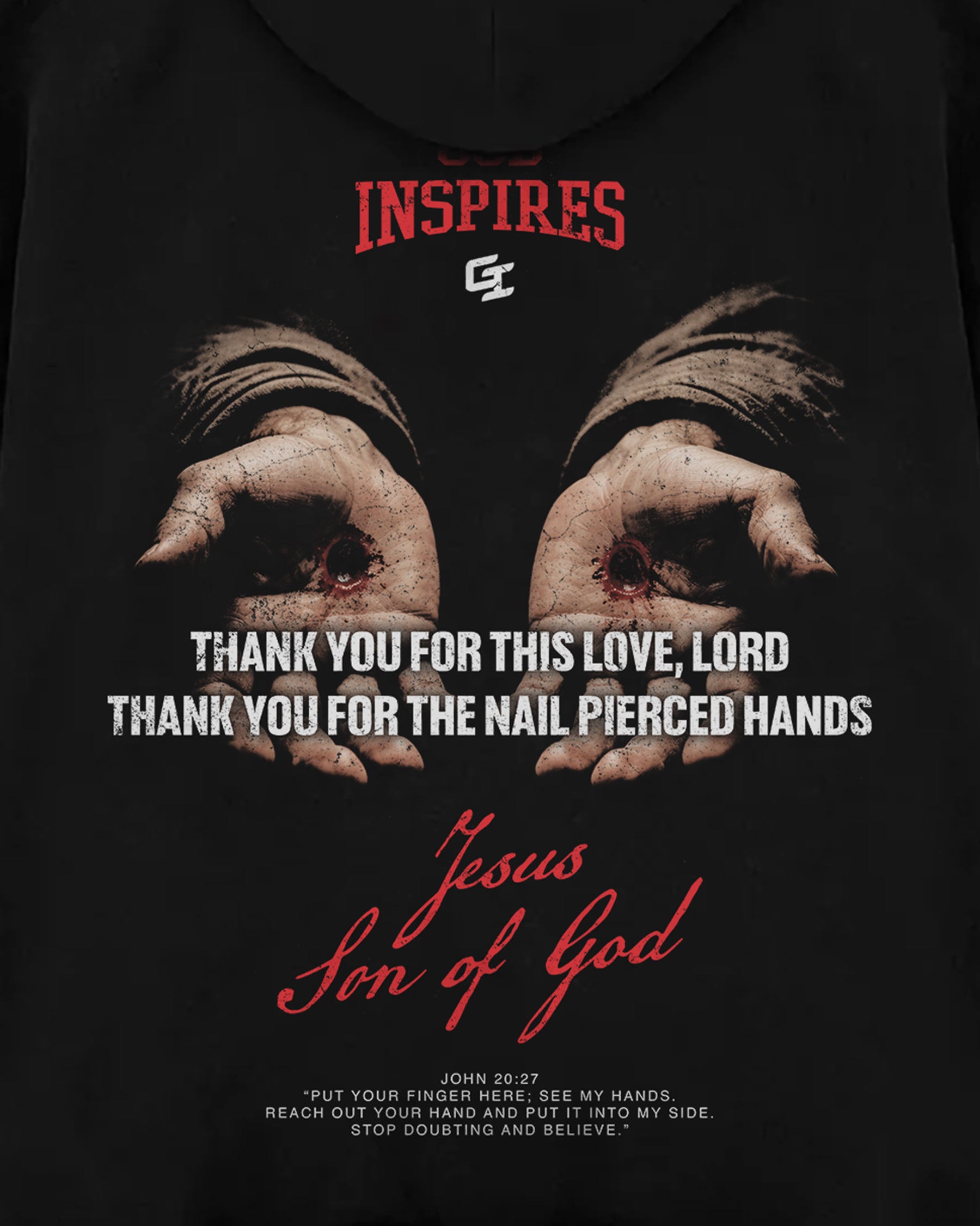 'Pierced Hands' Oversized Hoodie