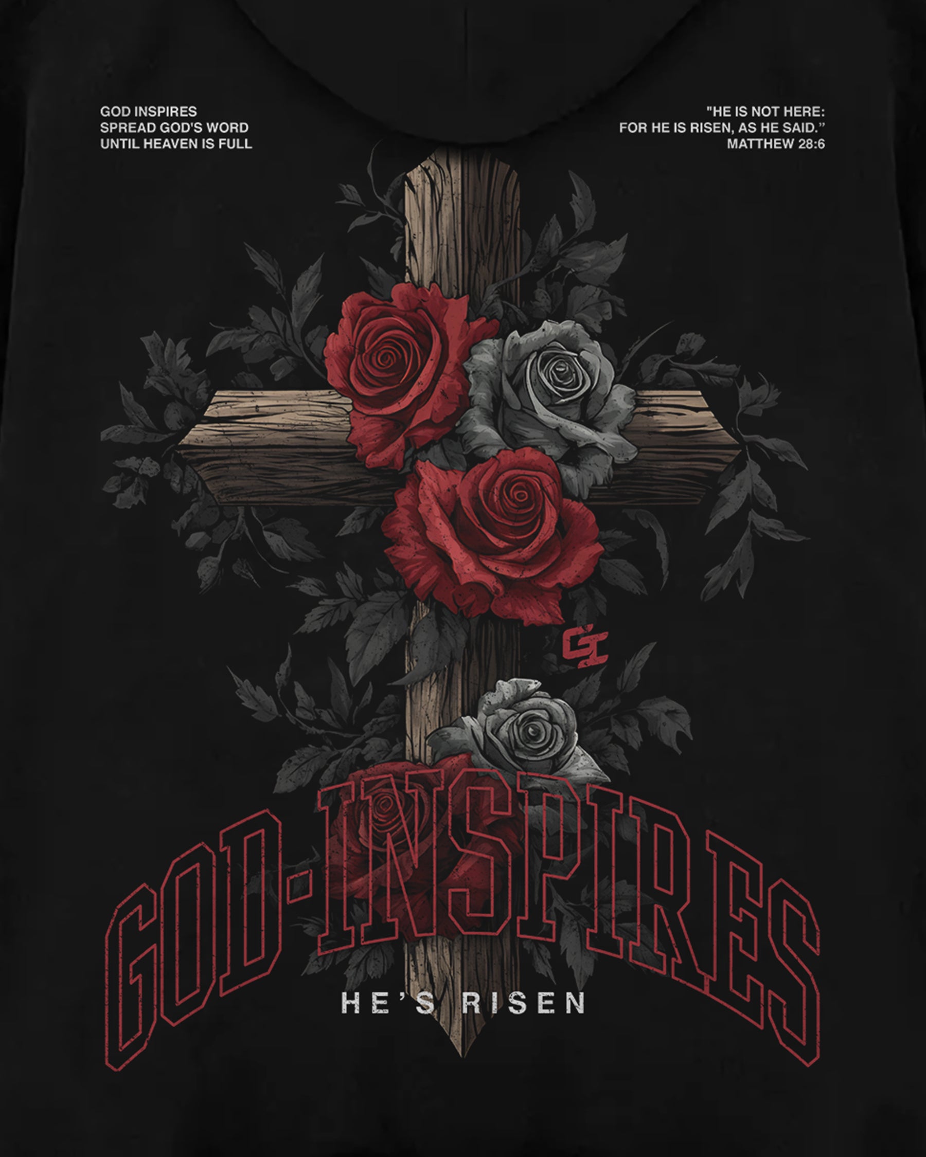 'He's Risen' Oversized Hoodie