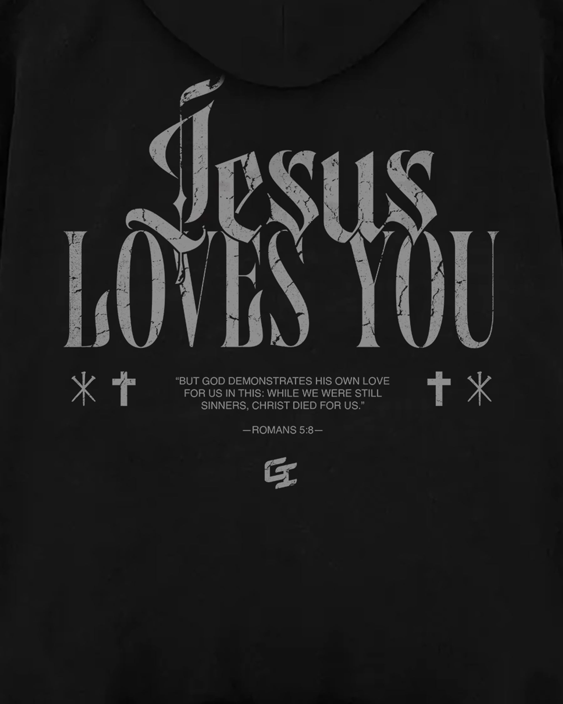 'Jesus Loves You' Oversized Hoodie