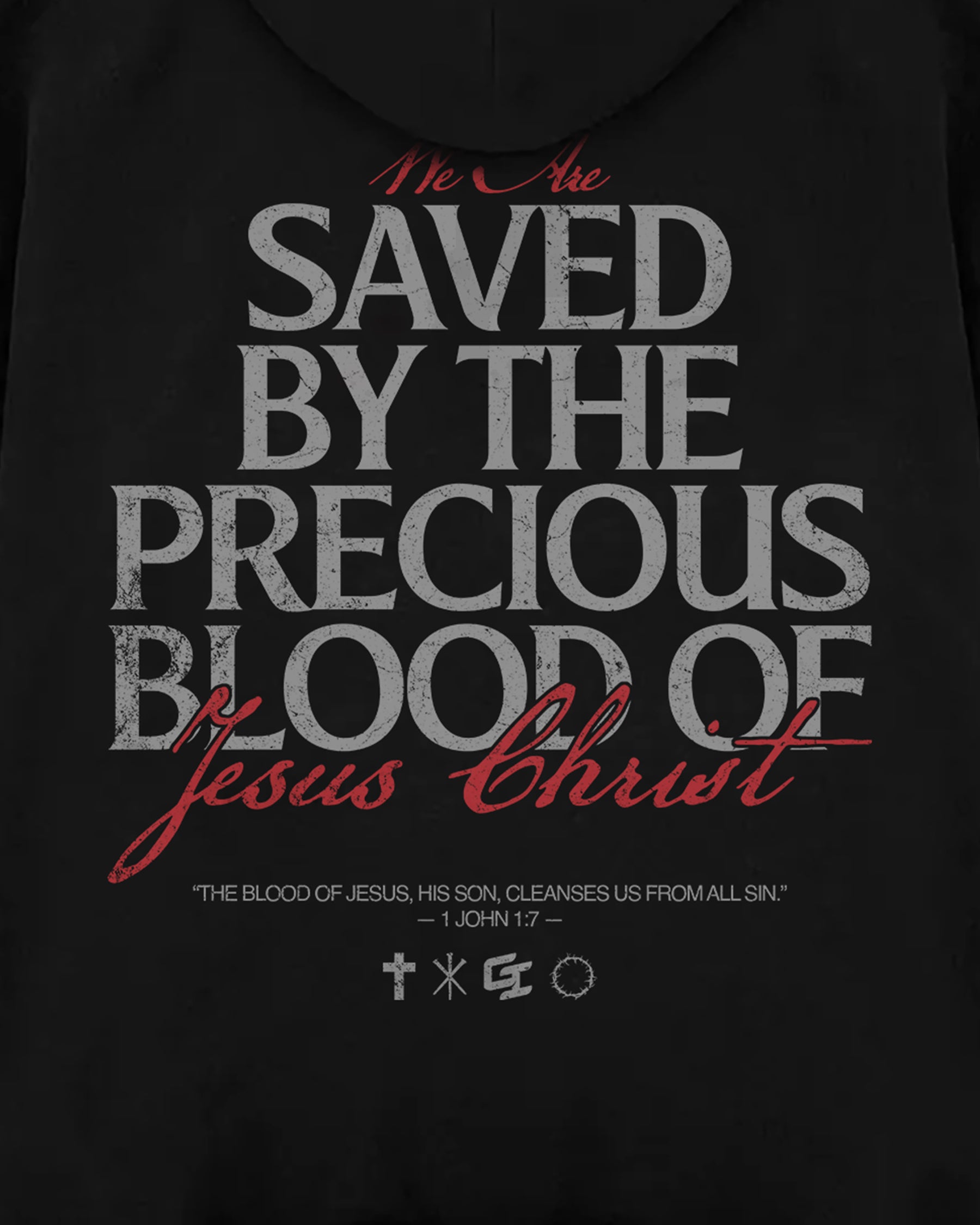 'Blood of Jesus Christ' Oversized Hoodie