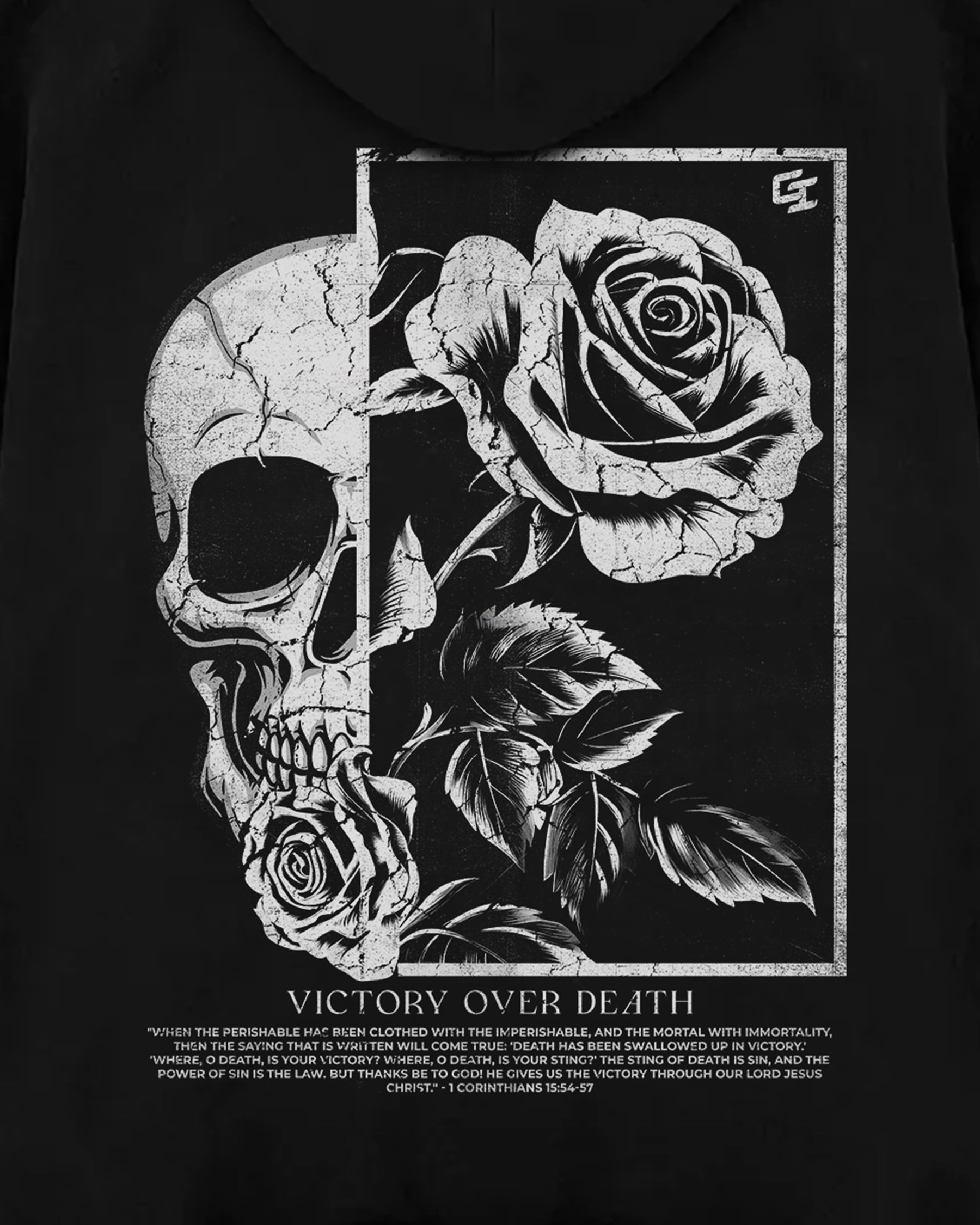 'Victory Over Death' Oversized Hoodie