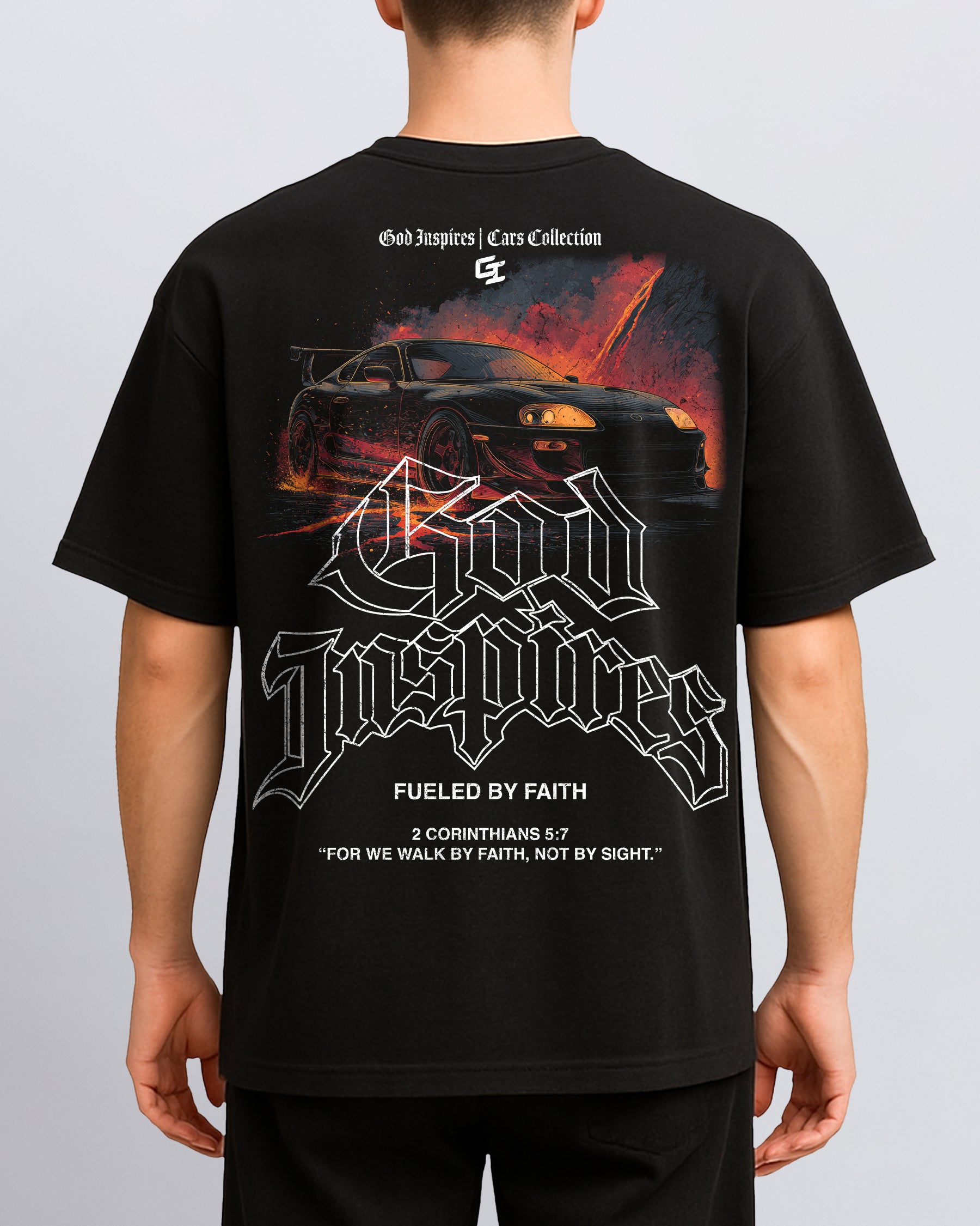 Cars '1997 Toyota Supra' Back T-Shirt