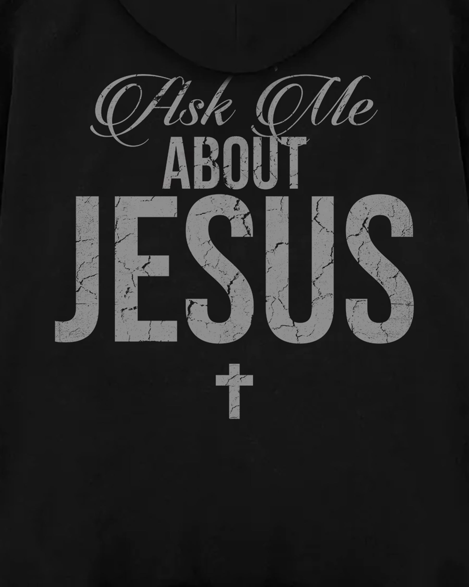 'Ask Me About Jesus' Oversized Hoodie
