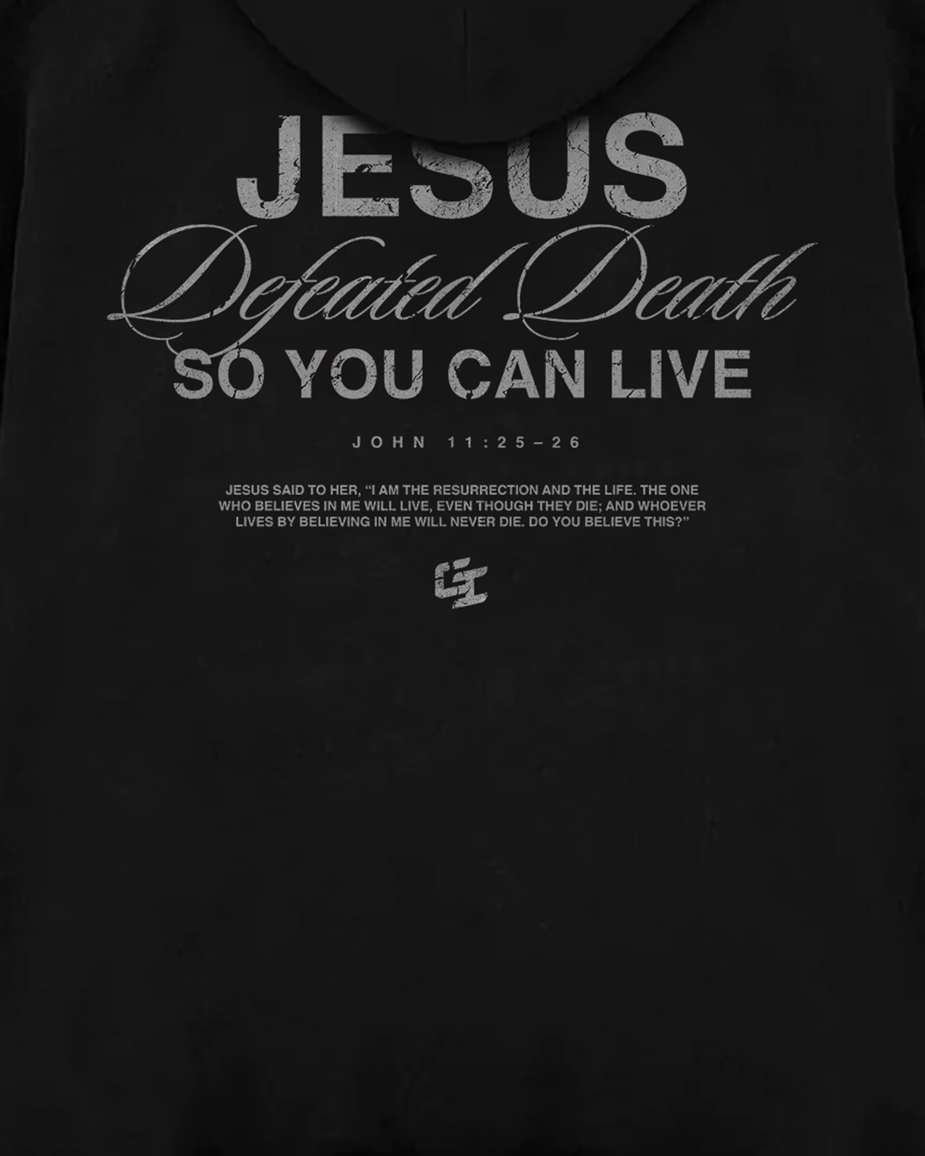 'Jesus Defeated Death' Oversized Hoodie