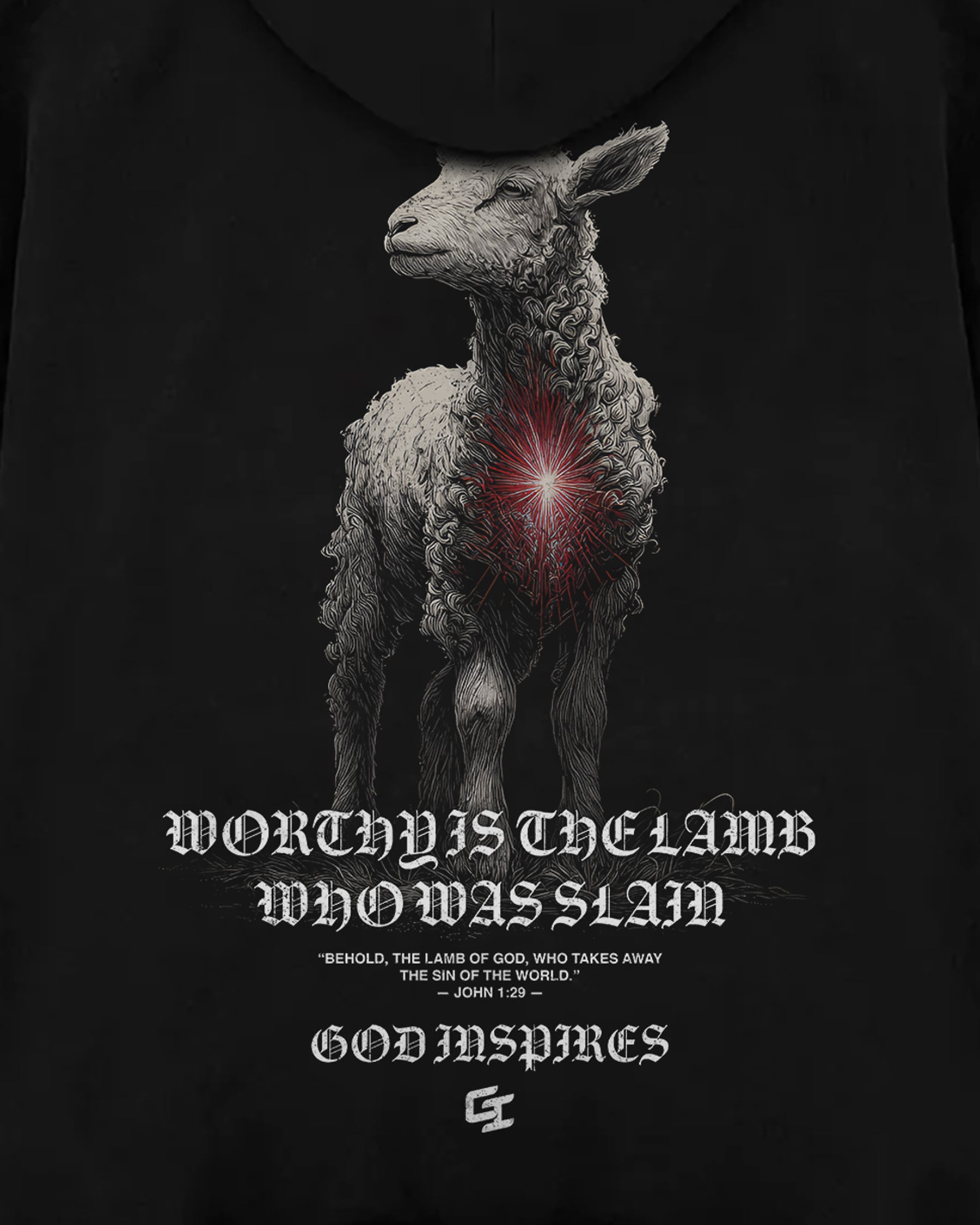 'Lamb' Oversized Hoodie