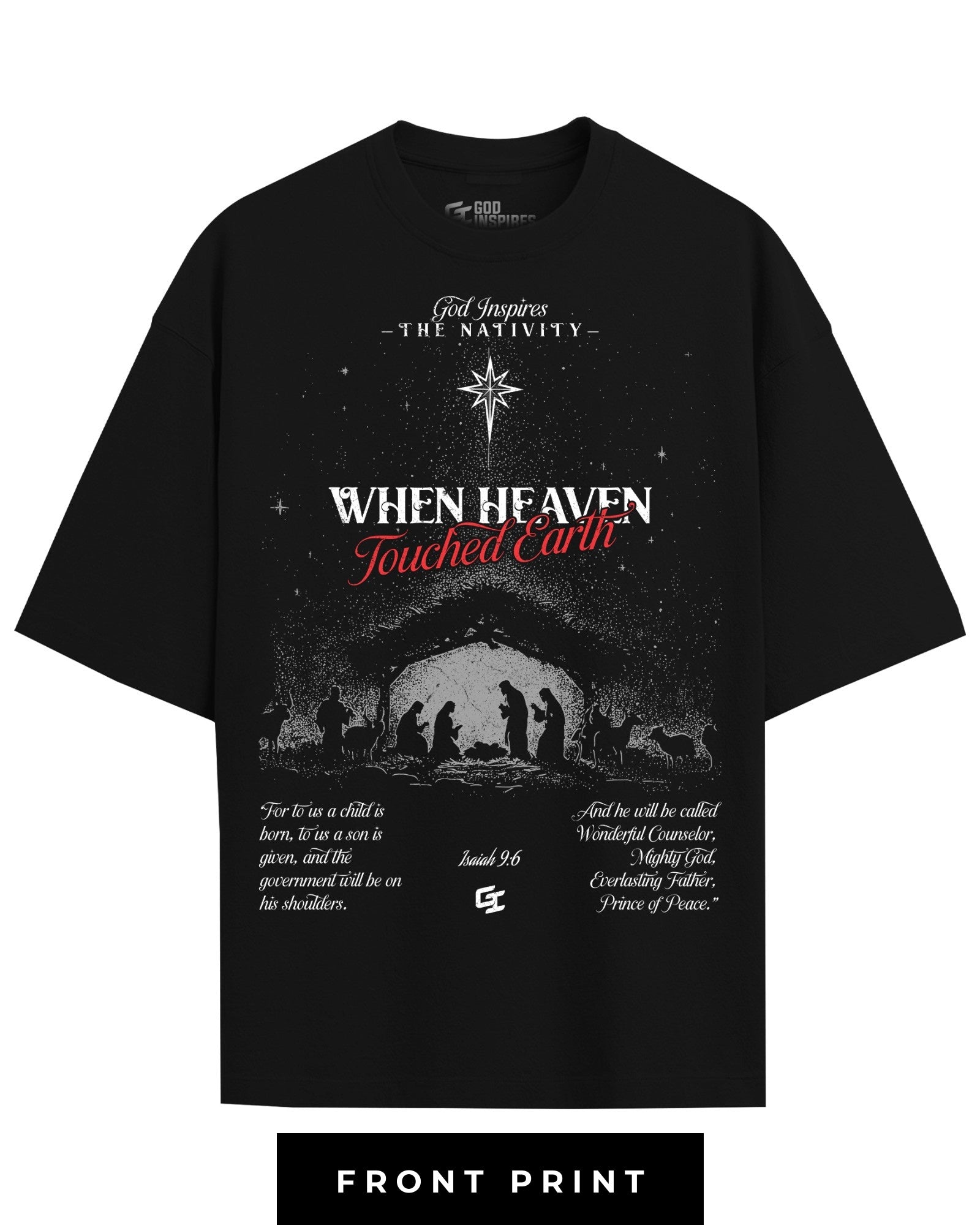 [Christmas Edition] 'The Nativity' T-Shirt - God Inspires