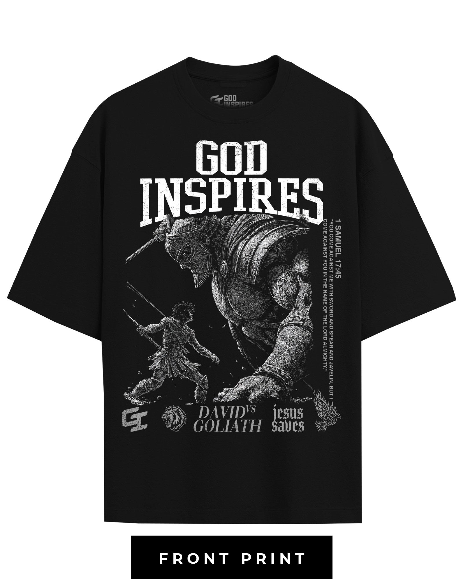 'David vs Goliath' T-Shirt - God Inspires