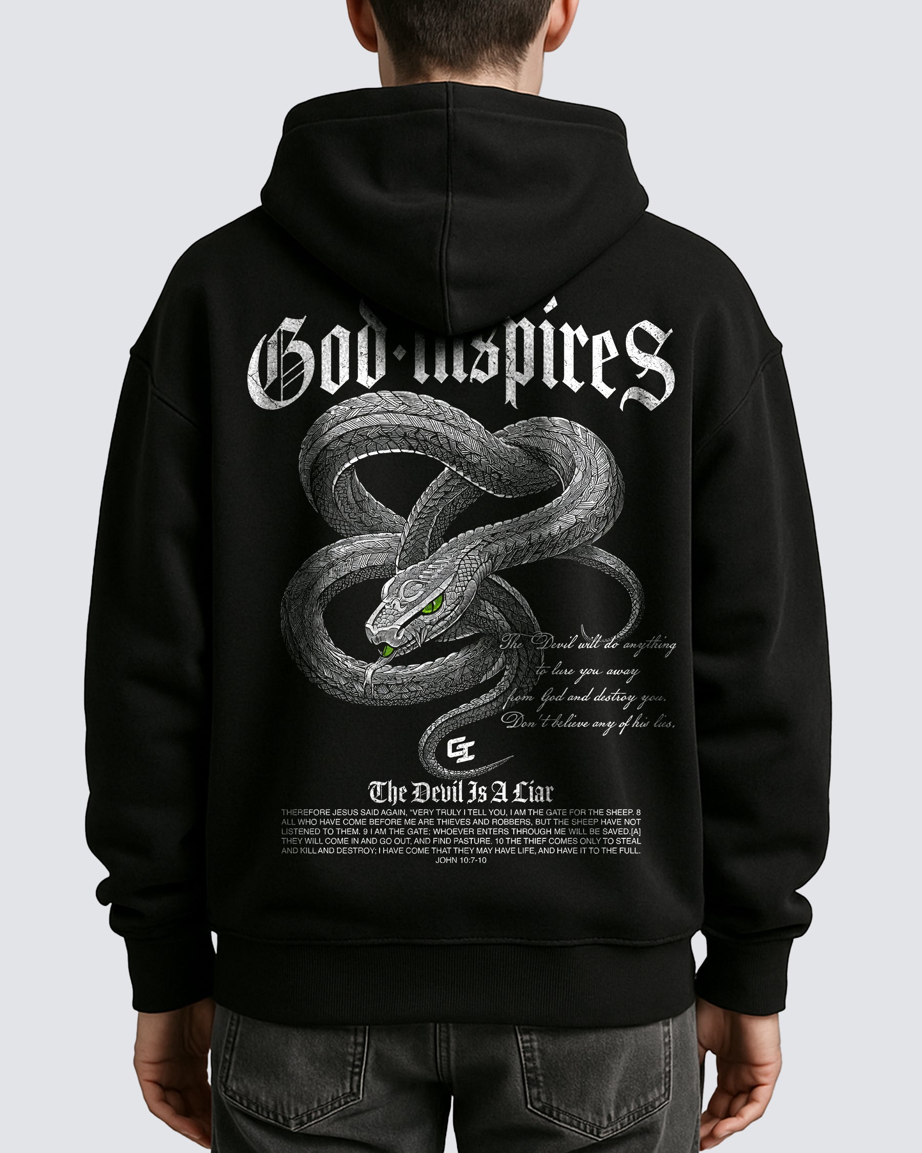 'Snake' Oversized Hoodie