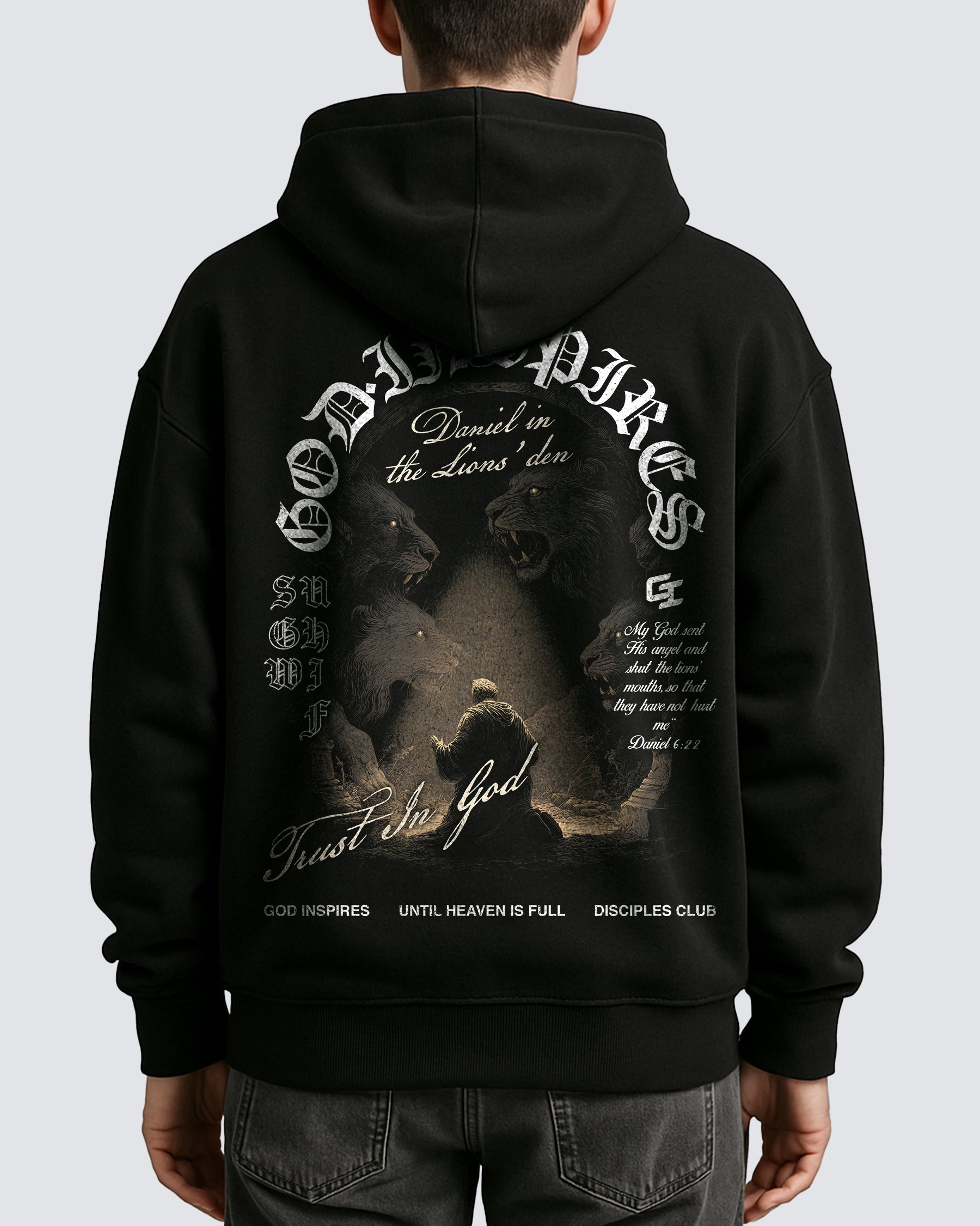 'Daniel in the Lions’ Den' Oversized Hoodie