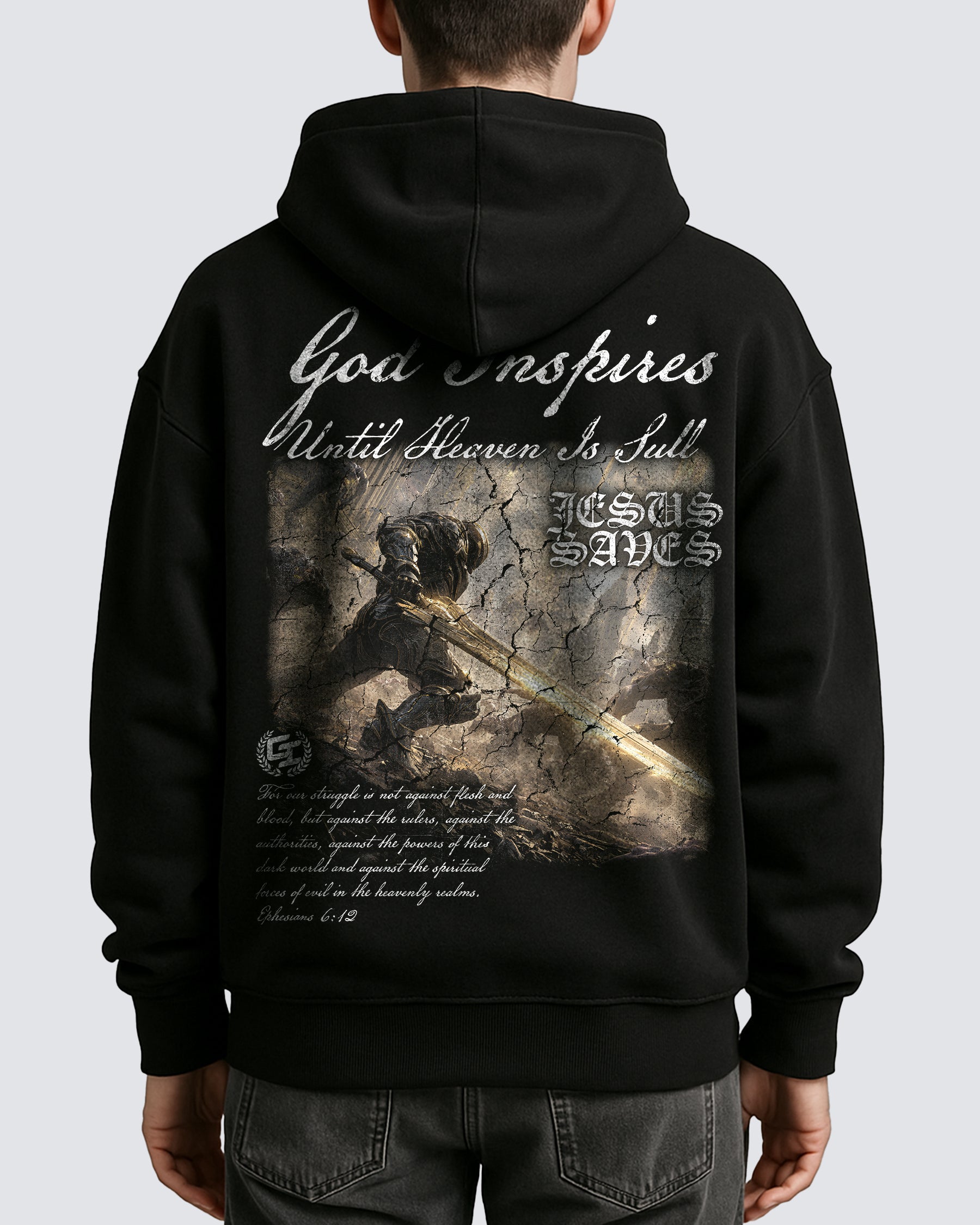 'Against The Darkness' Oversized Hoodie