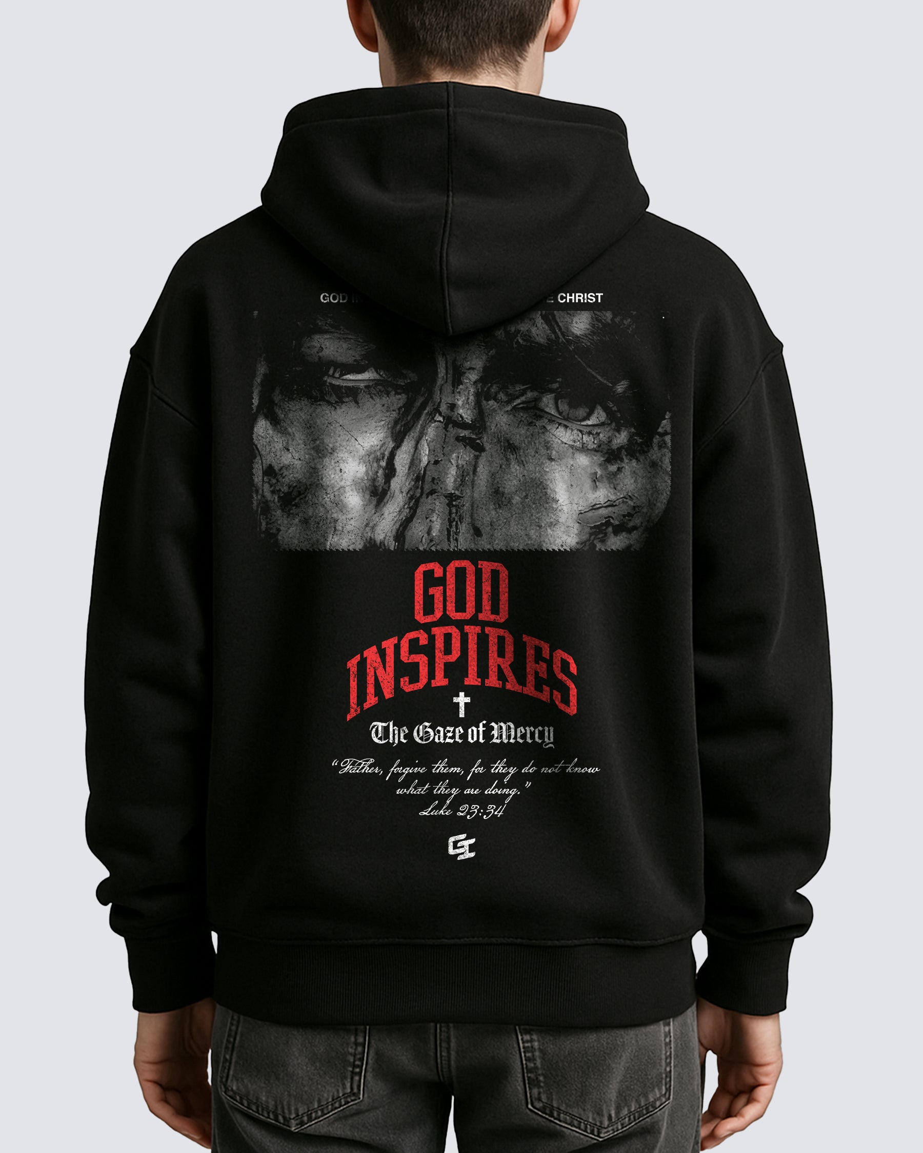 'The Gaze of Mercy' Oversized Hoodie