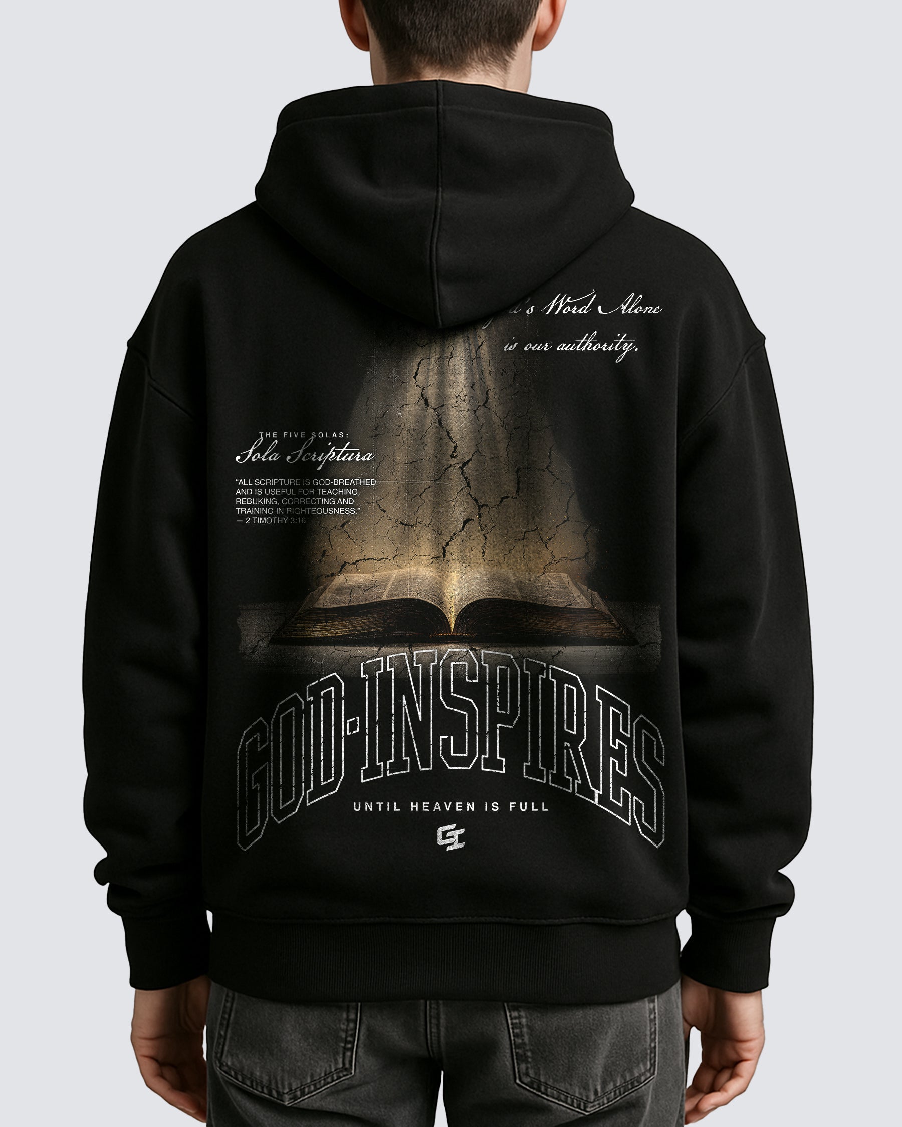 'The Five Solas: Sola Scriptura' Oversized Hoodie