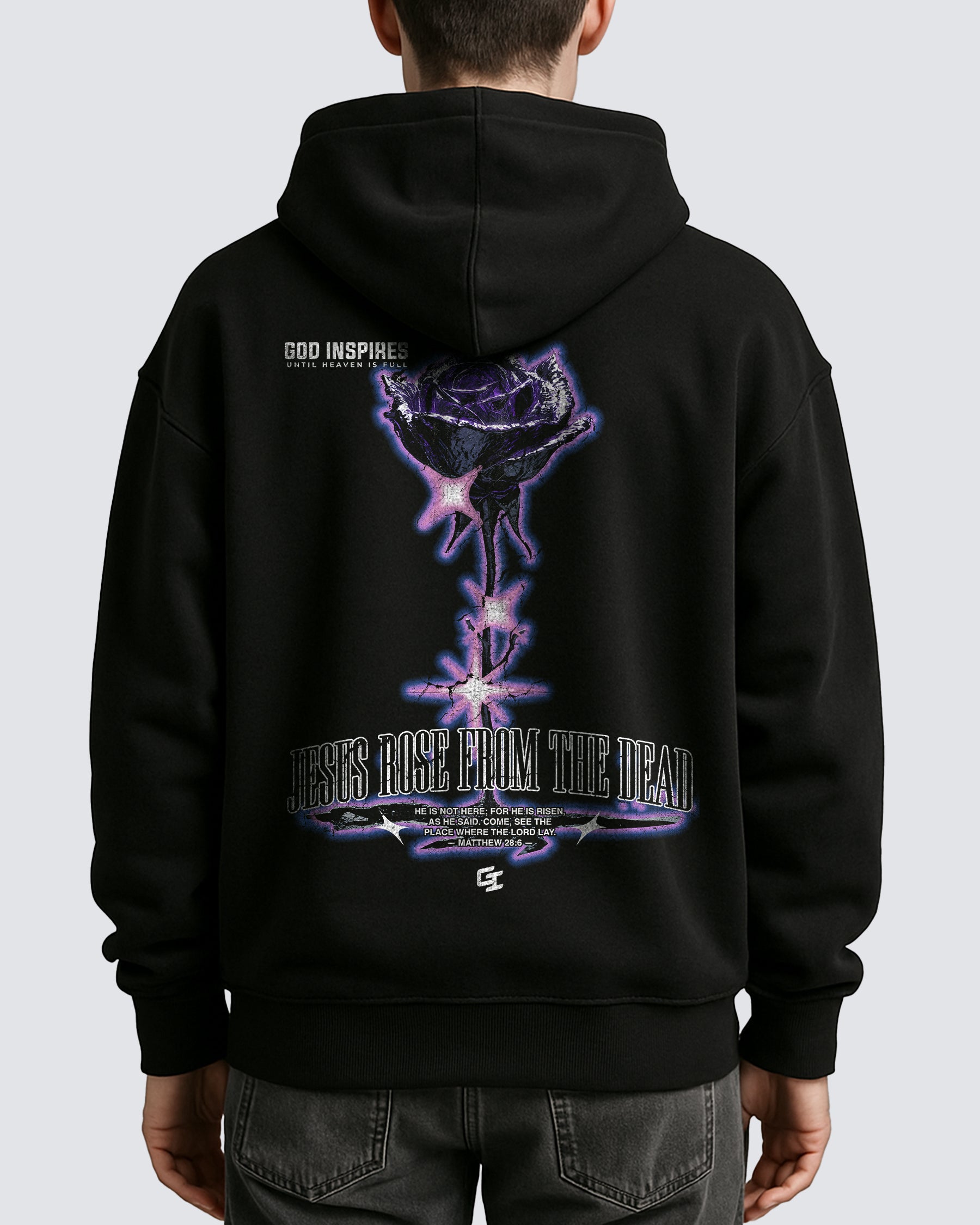 'Jesus Rose' Oversized Hoodie