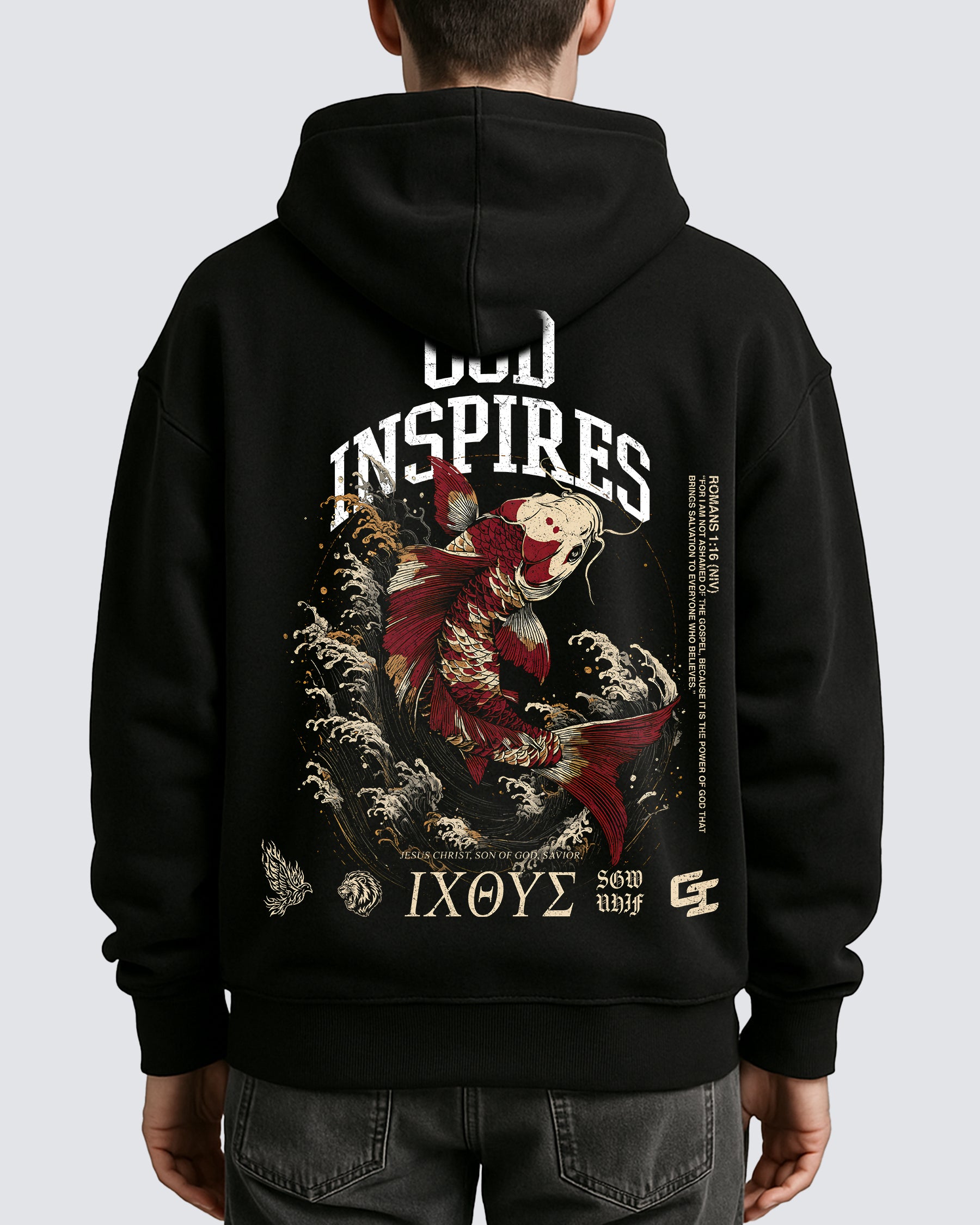 'Fish' Oversized Hoodie