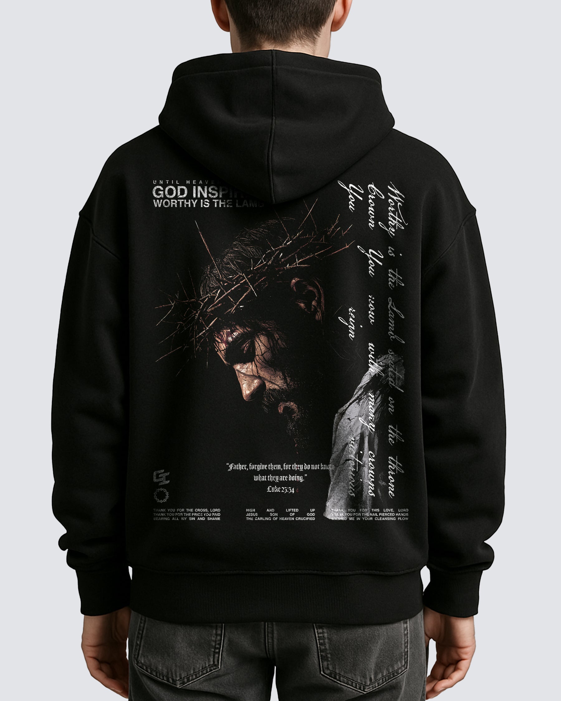 'Worthy Is The Lamb' Oversized Hoodie