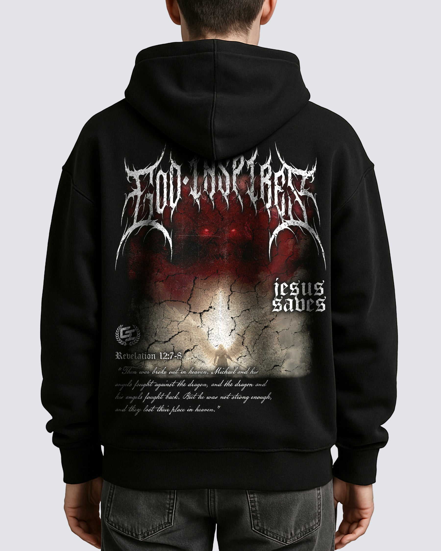 'Fall of the Dragon' Oversized Hoodie