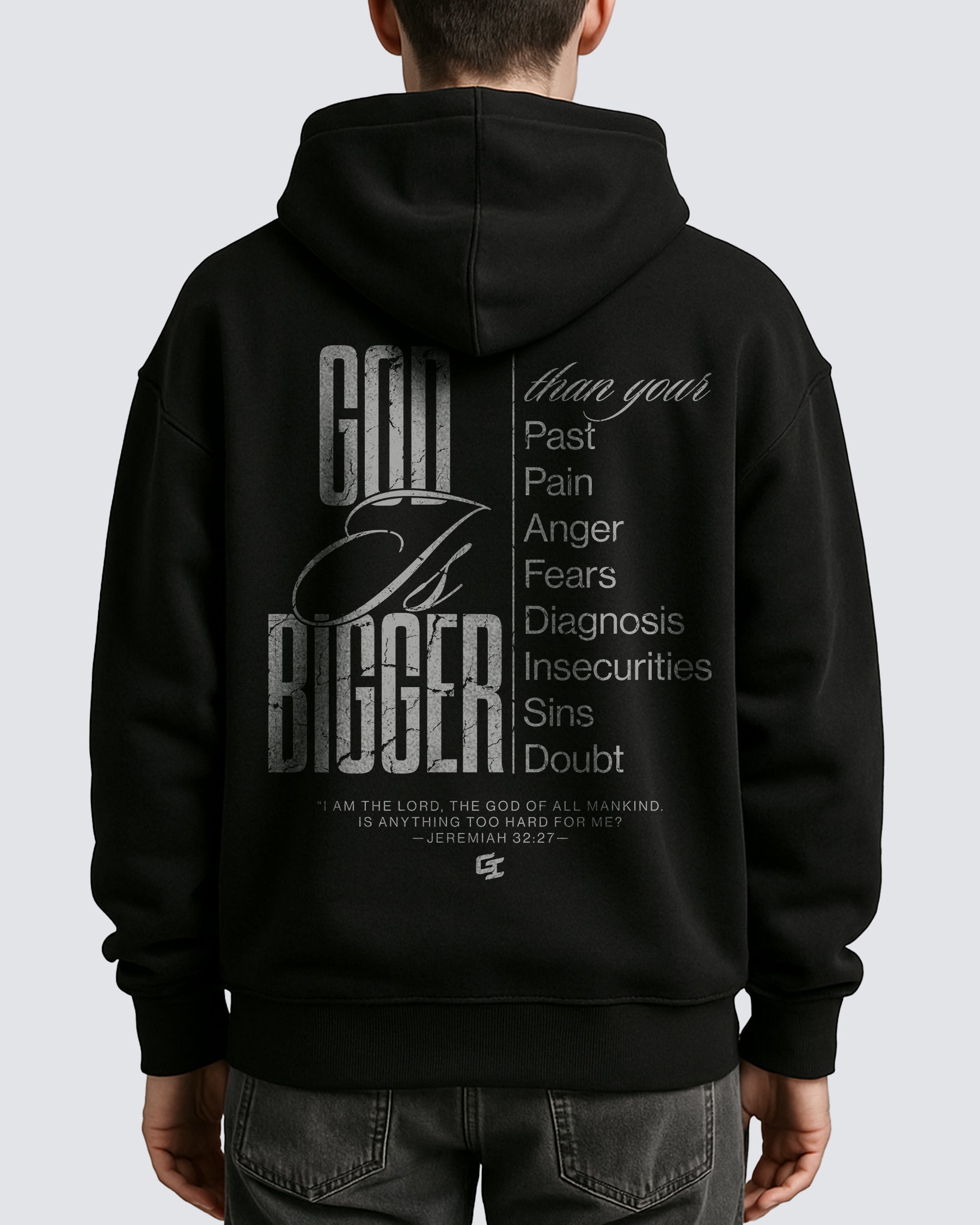 'God Is Bigger' Oversized Hoodie