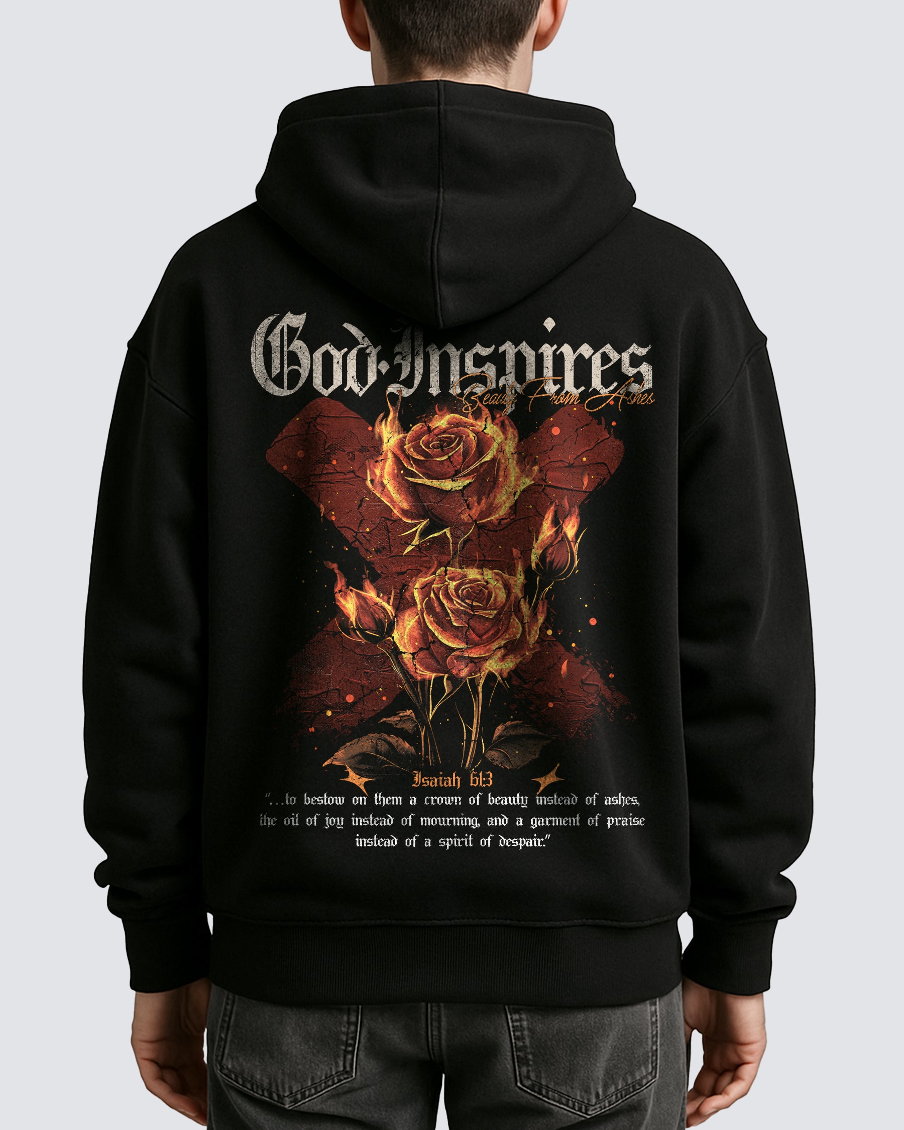 'Beauty From Ashes' Oversized Hoodie