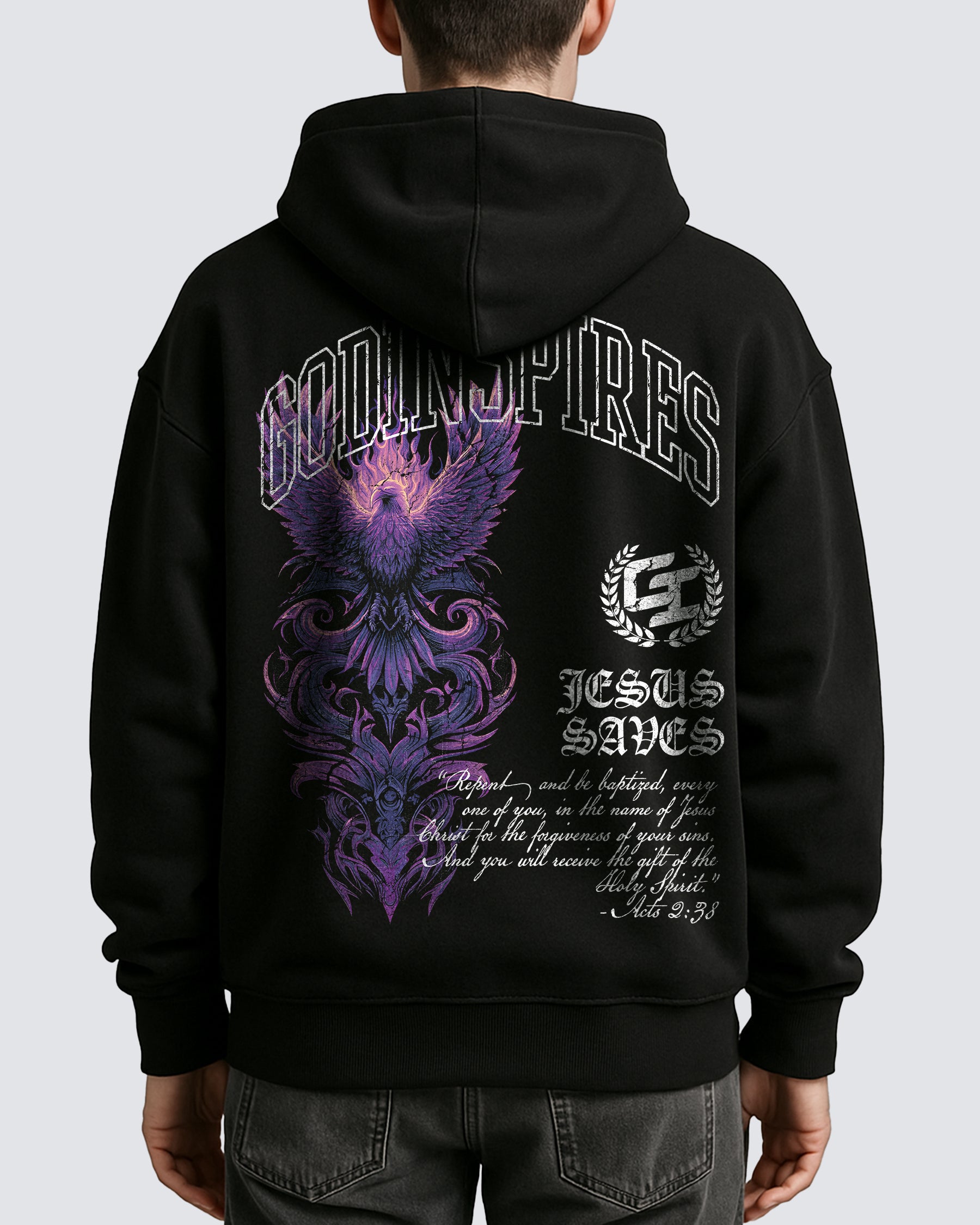 'Holy Ghost' Oversized Hoodie