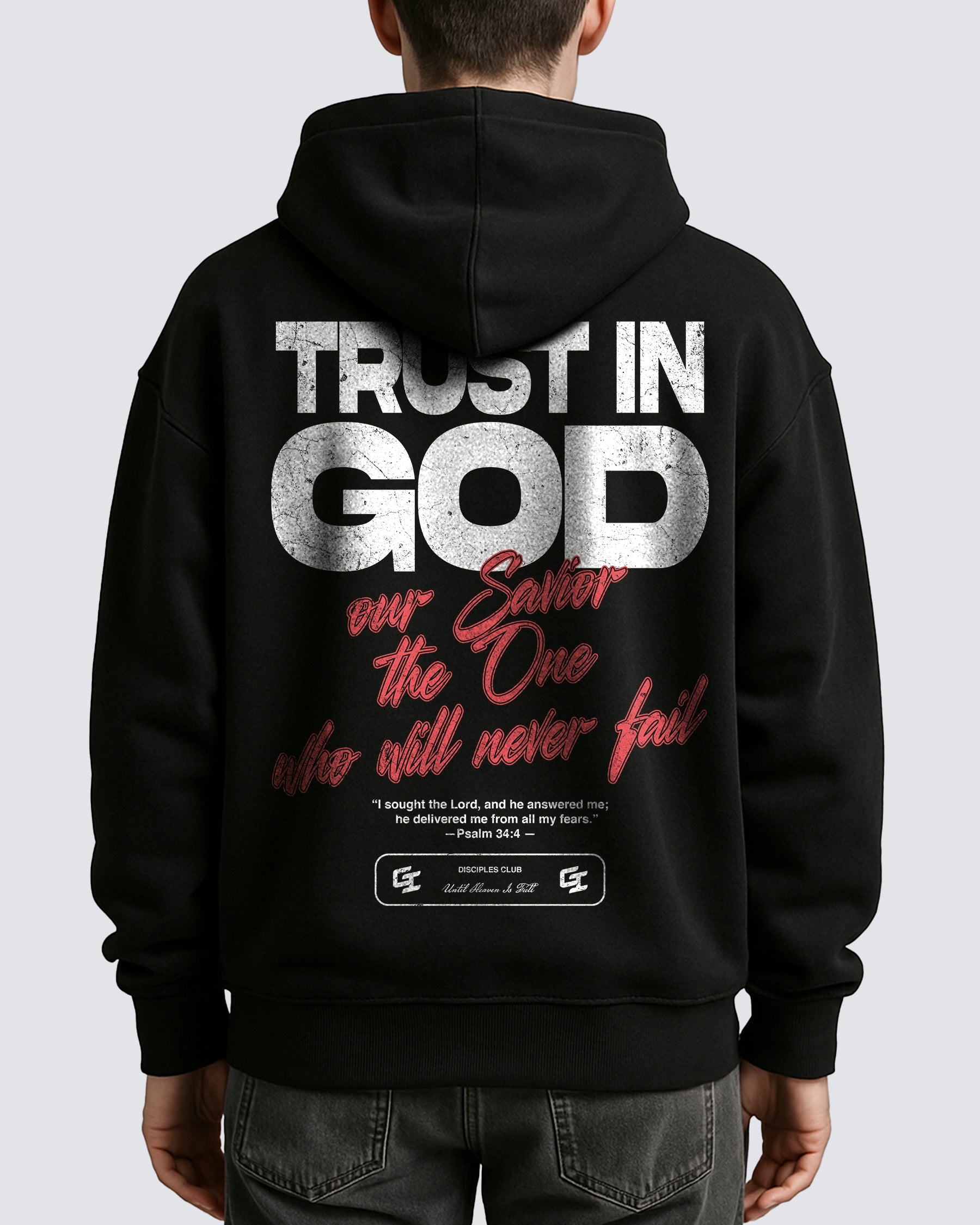 'Trust In God' Oversized Hoodie