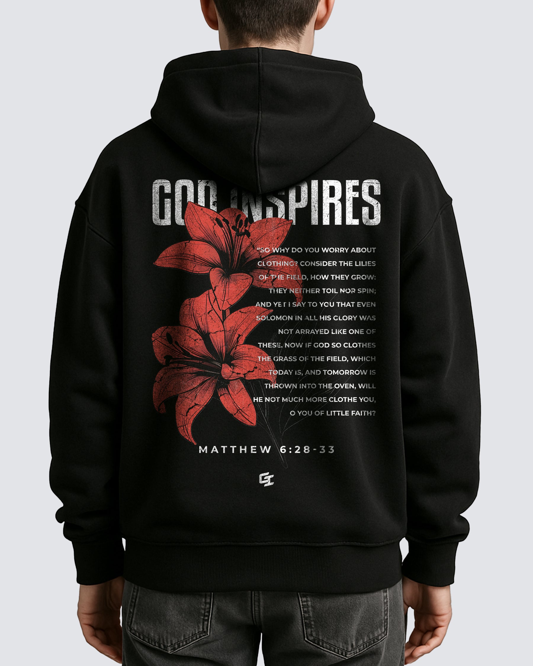 'More Than The Lilies' Oversized Hoodie