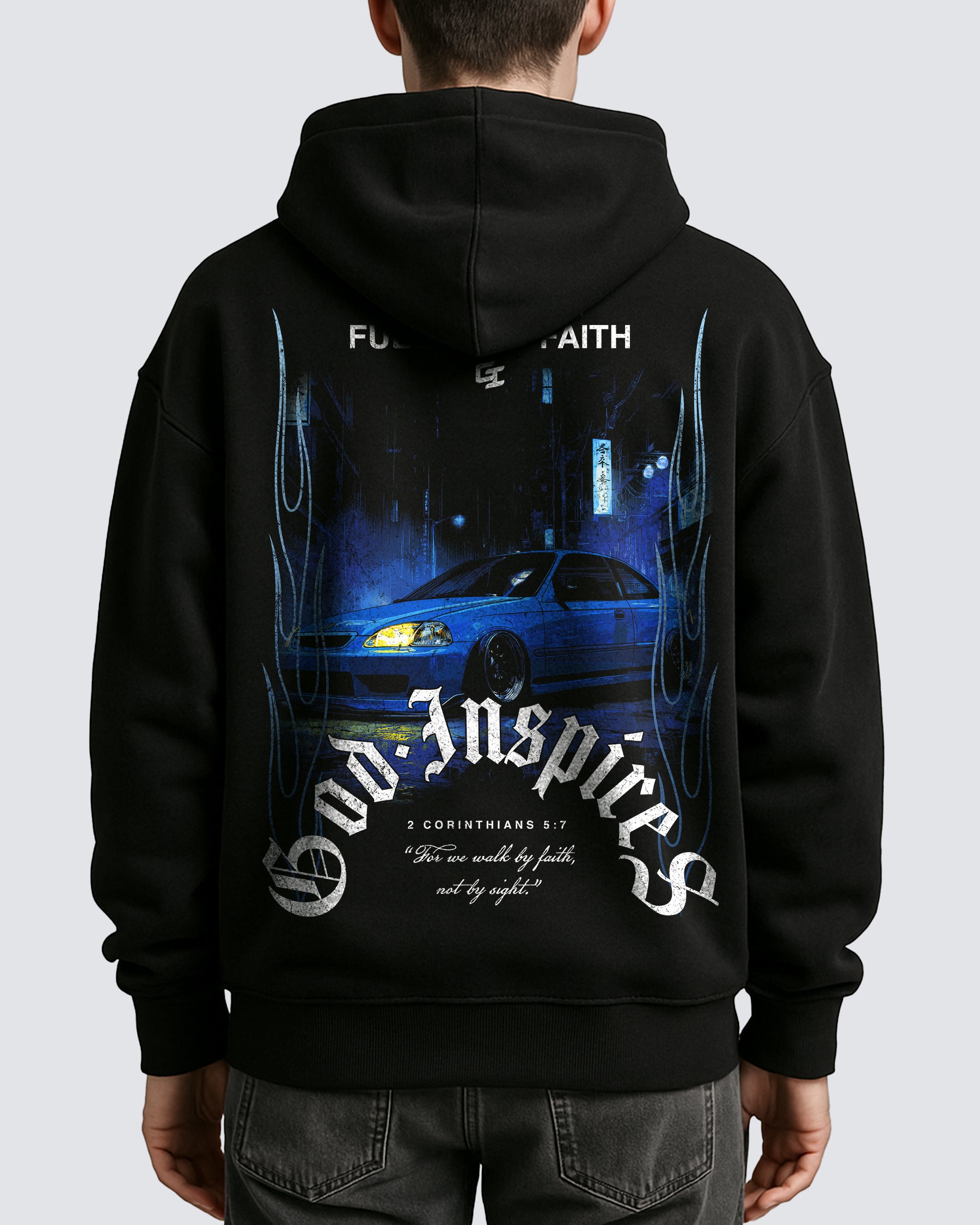 Cars '2000 Honda Civic' Oversized Hoodie