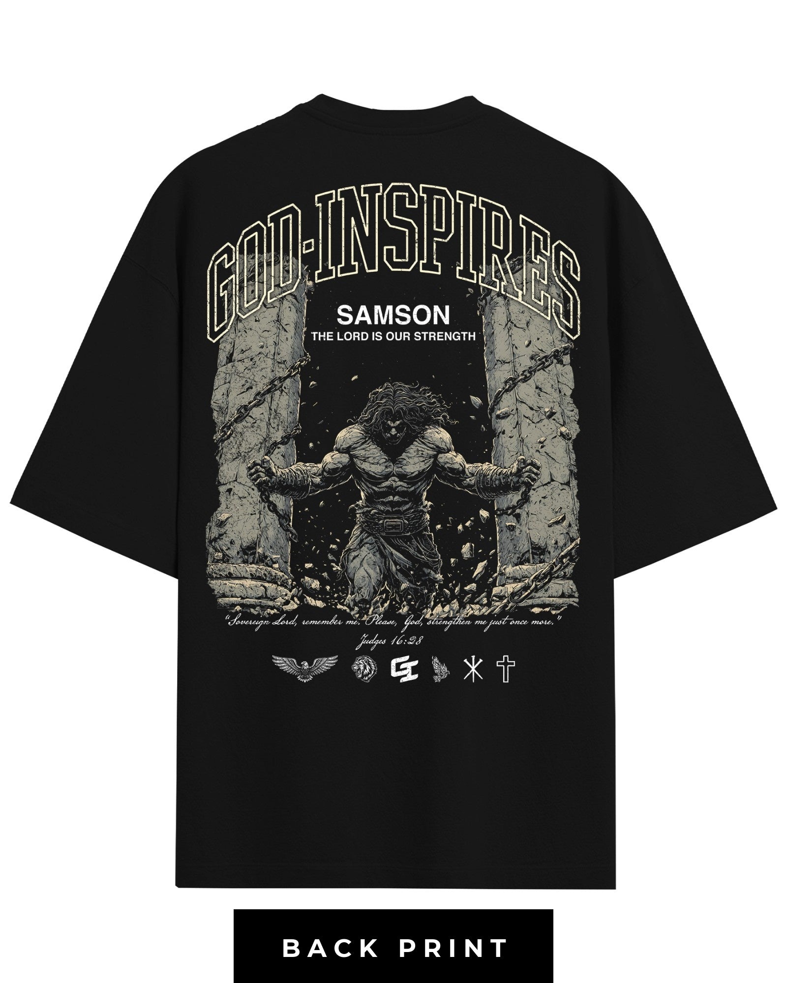 'Samson's Strength' T-Shirt - God Inspires