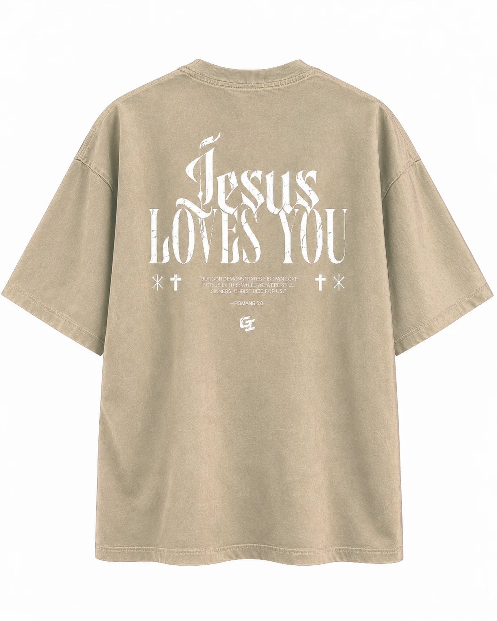 [Fall/Christmas Edition] 'Jesus Loves You' Vintage Oversized T-Shirt