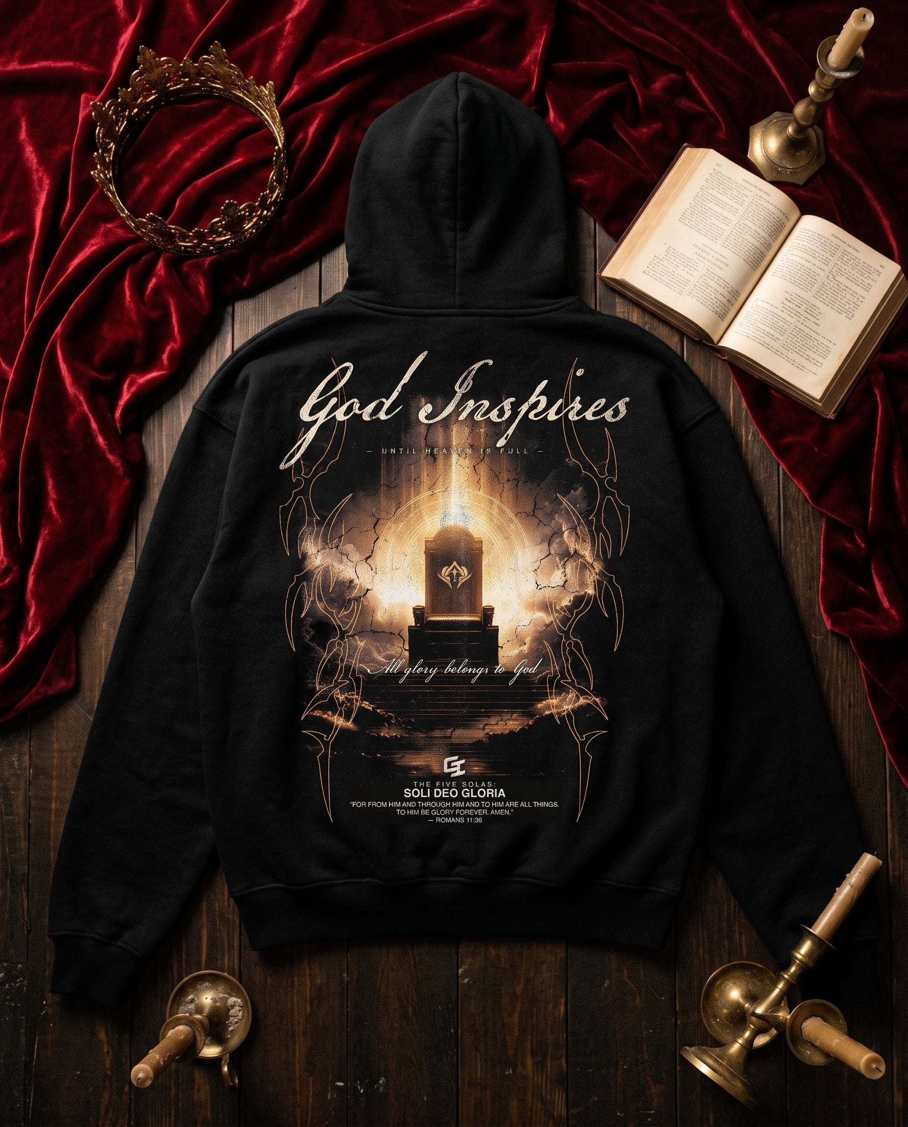 'The Five Solas: Soli Deo Gloria' Oversized Hoodie