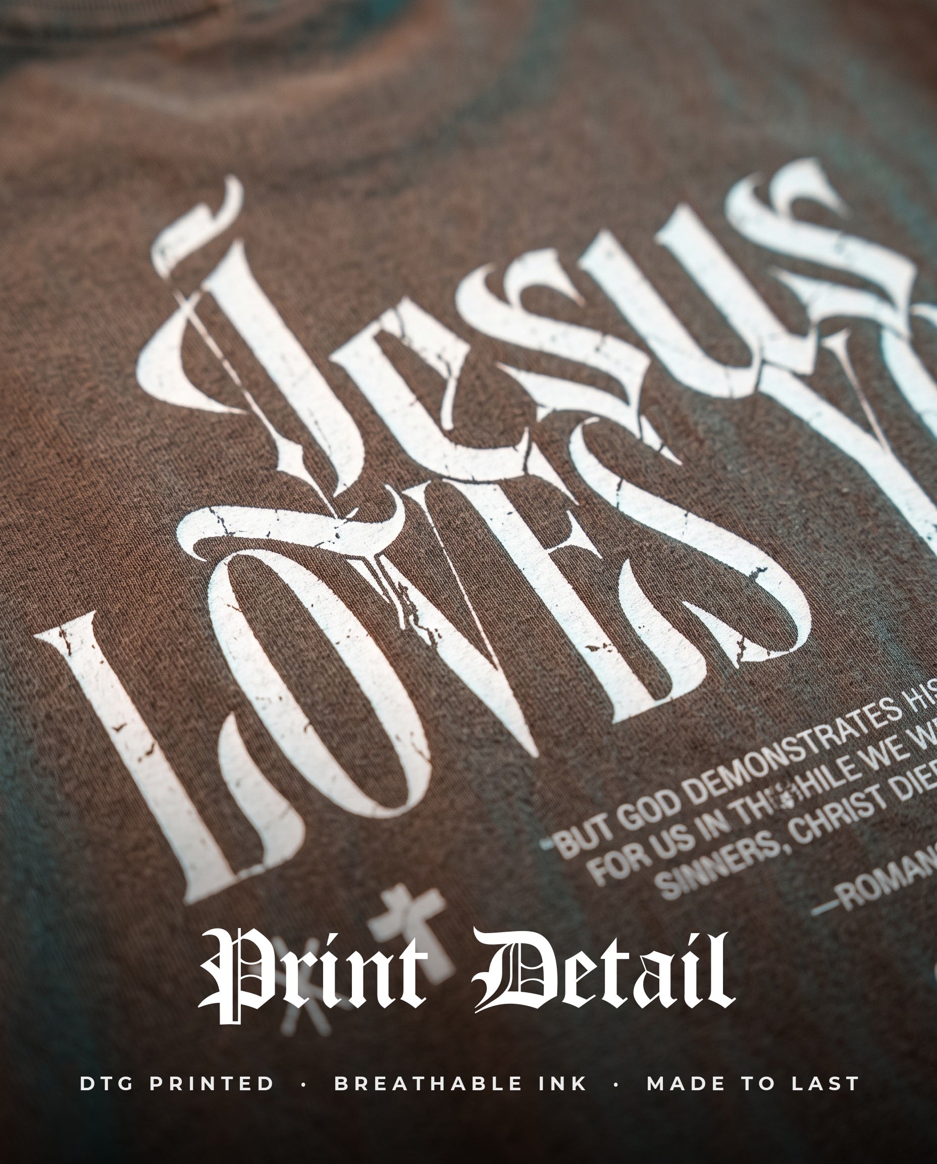 [Fall/Christmas Edition] 'Jesus Loves You' Vintage Oversized T-Shirt