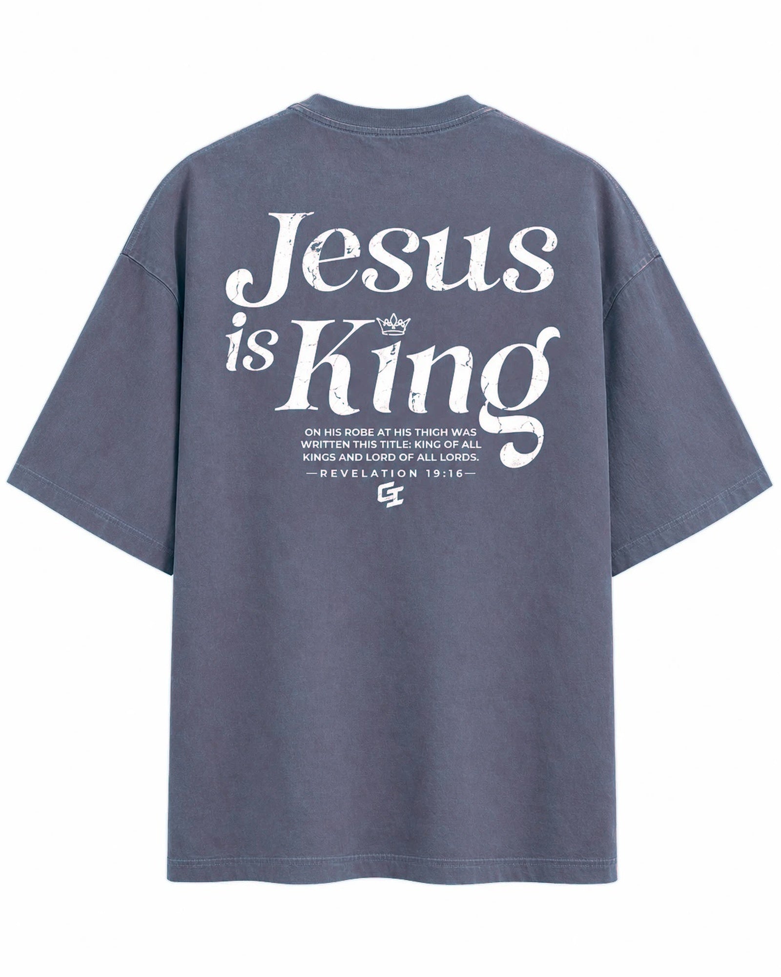 [Fall/Christmas Edition] 'Jesus Is King' Vintage Oversized T-Shirt