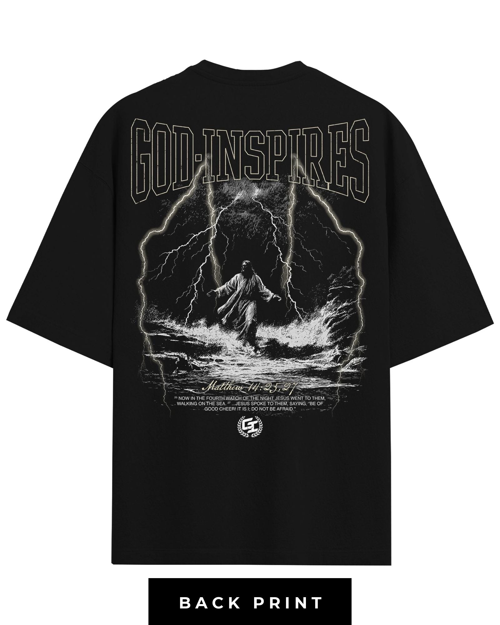 'Jesus Walks on Water' T-Shirt - God Inspires