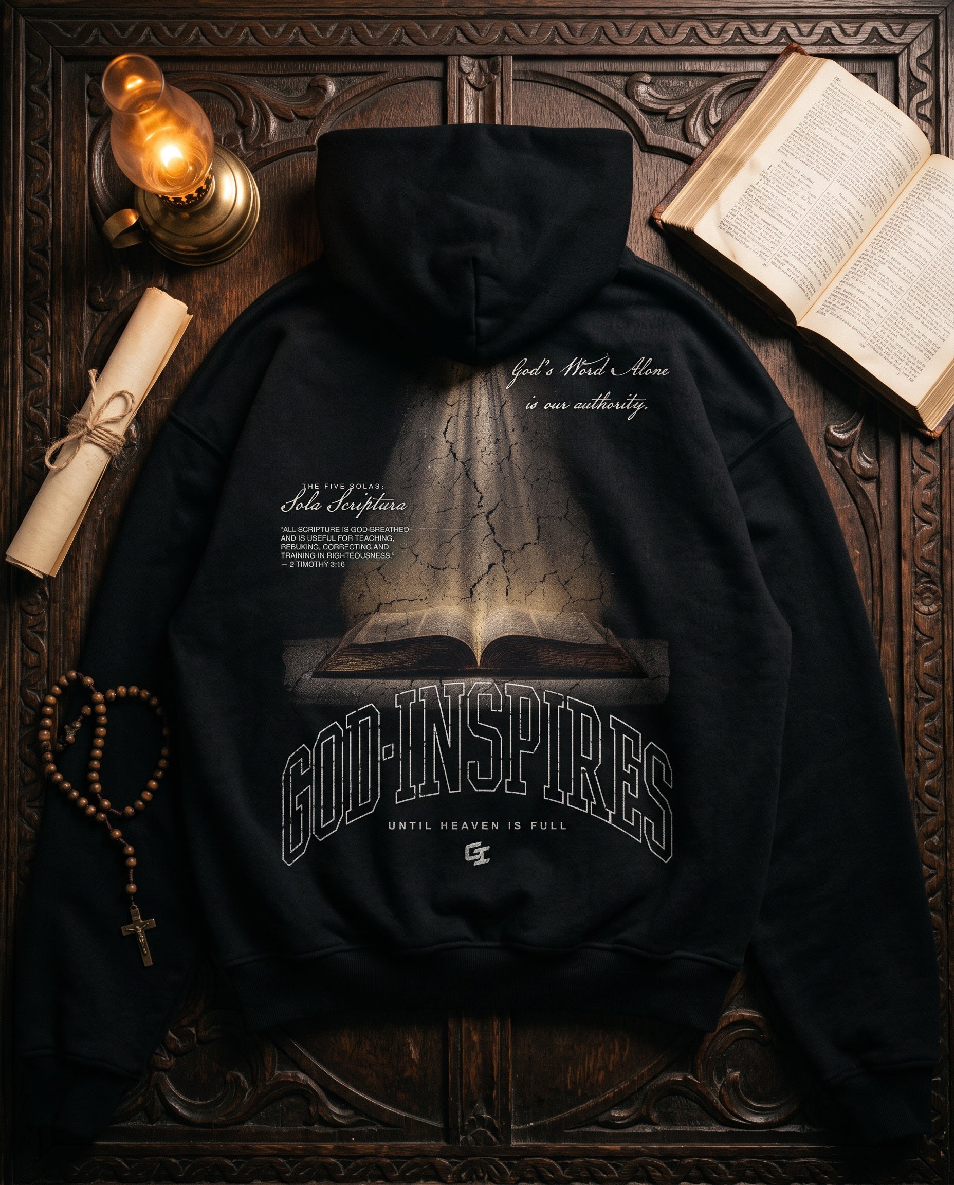 'The Five Solas: Sola Scriptura' Oversized Hoodie