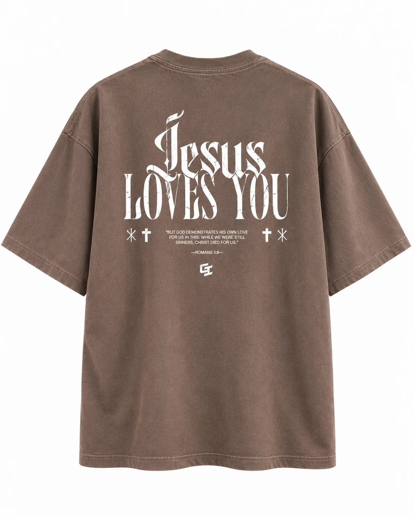 [Fall/Christmas Edition] 'Jesus Loves You' Vintage Oversized T-Shirt