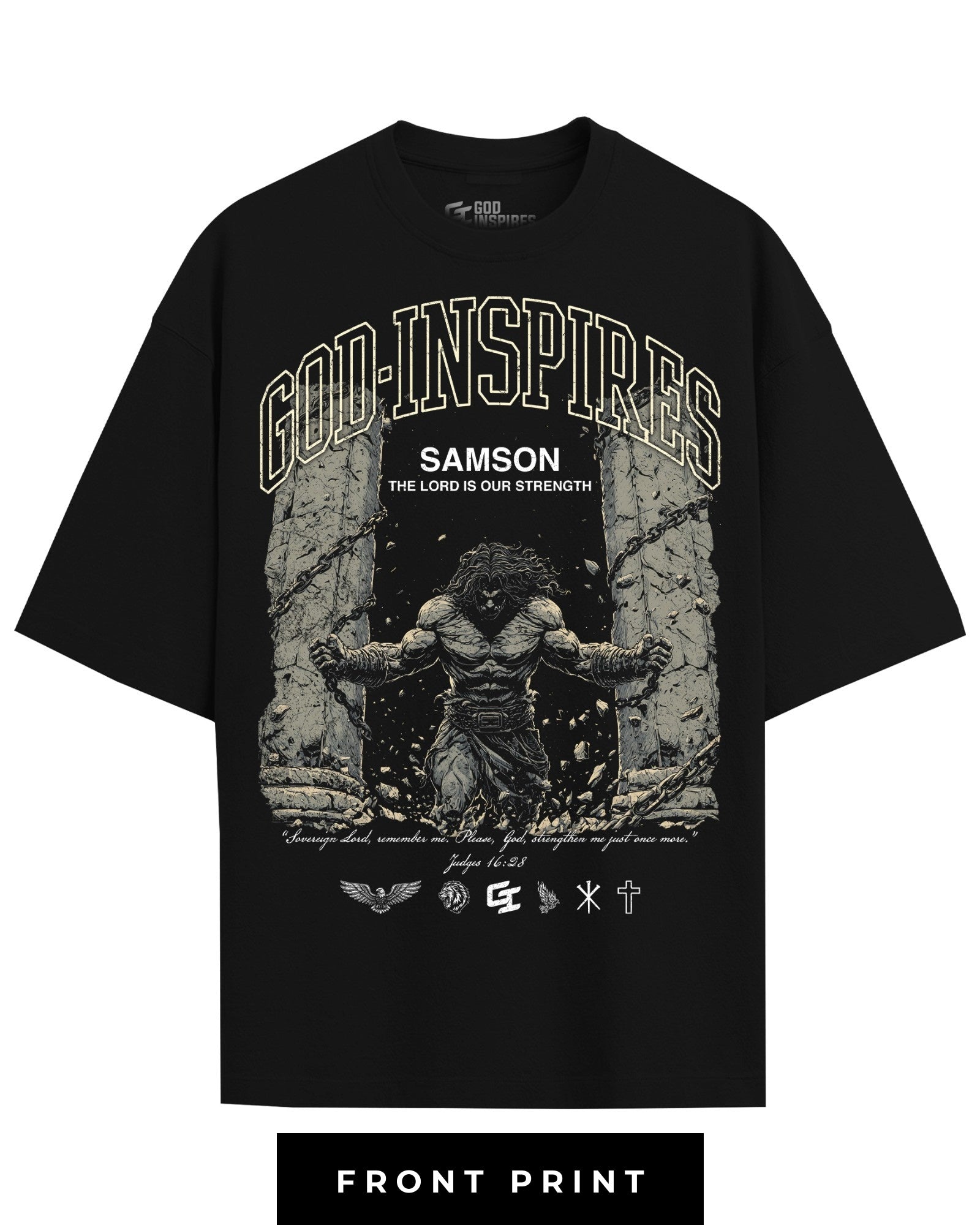 'Samson's Strength' T-Shirt - God Inspires