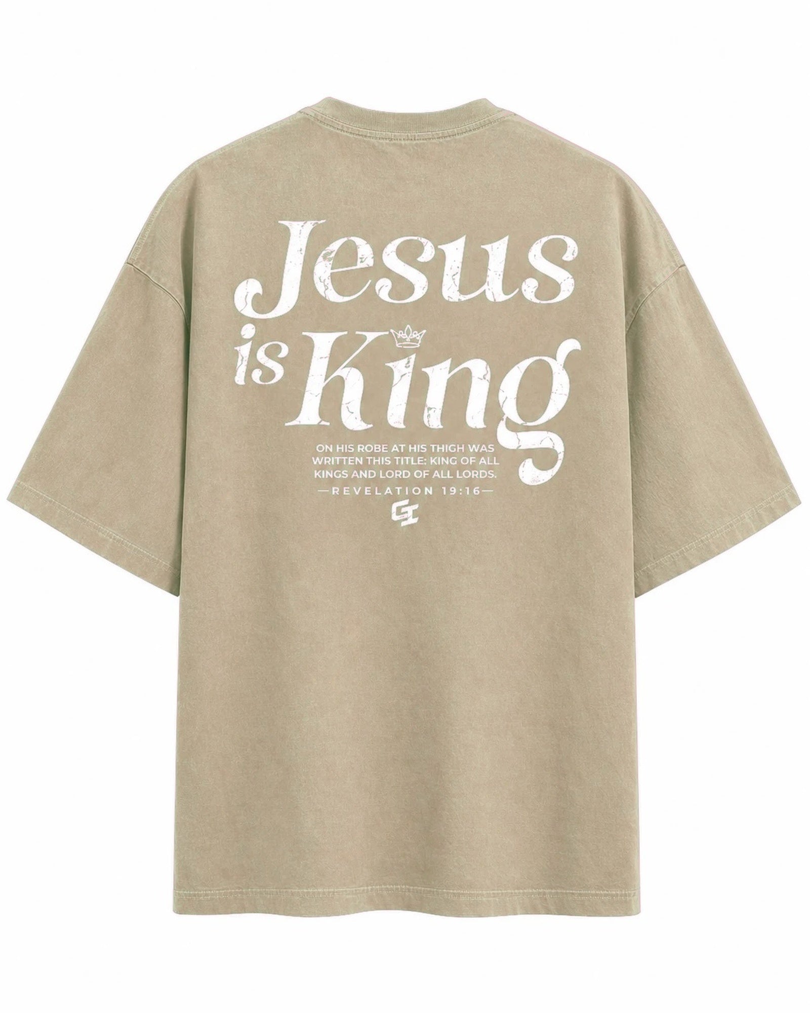[Fall/Christmas Edition] 'Jesus Is King' Vintage Oversized T-Shirt