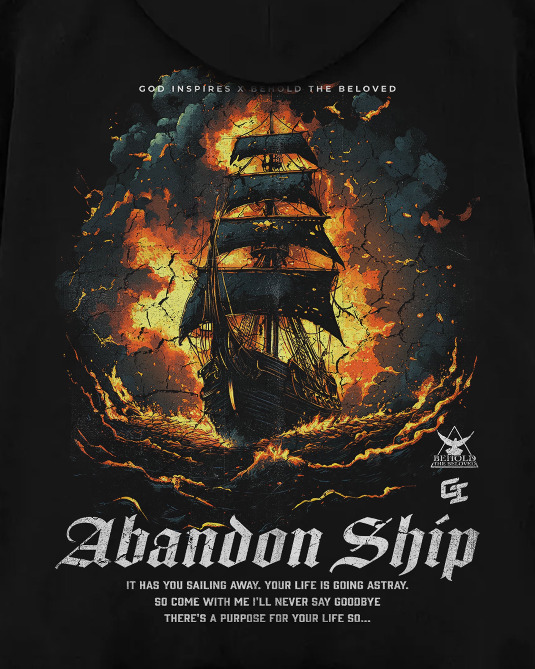 [BTB Collab] 'Abandon Ship' Oversized Hoodie