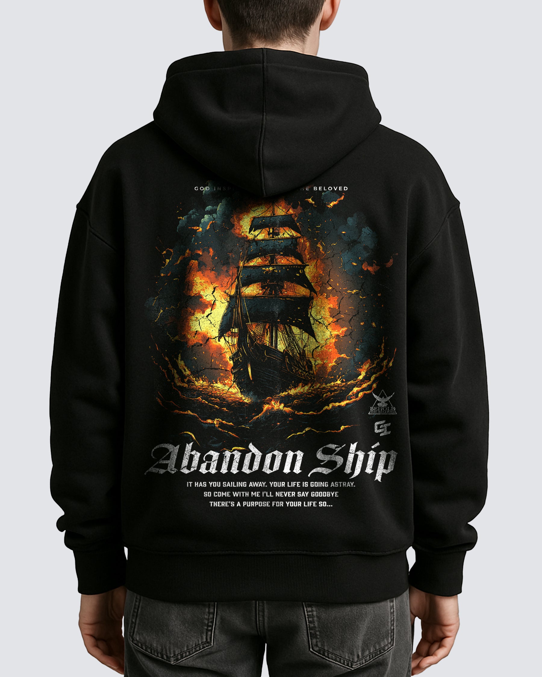 [BTB Collab] 'Abandon Ship' Oversized Hoodie
