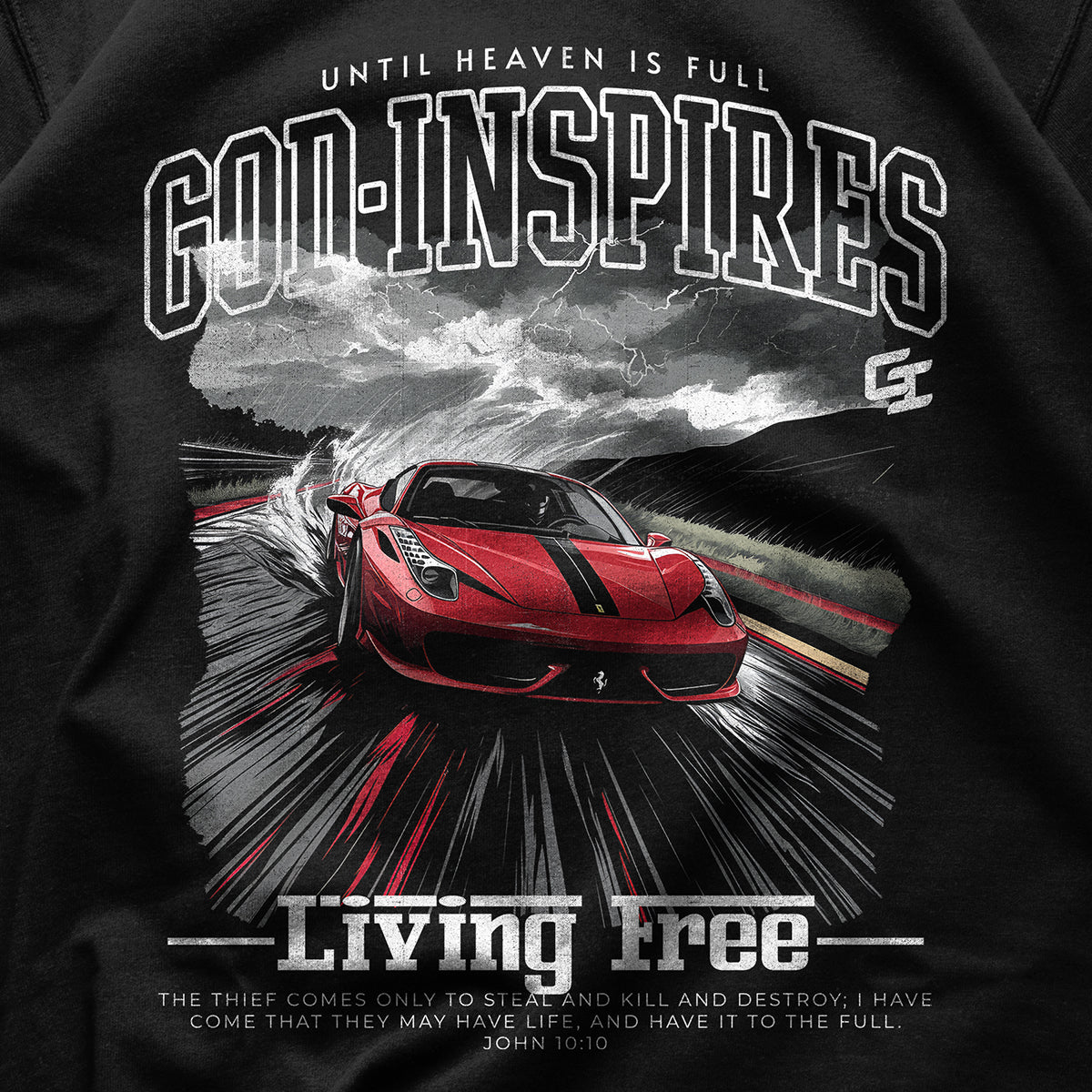 Racing 'Ferrari 458 Italia '10' Staple T-Shirt