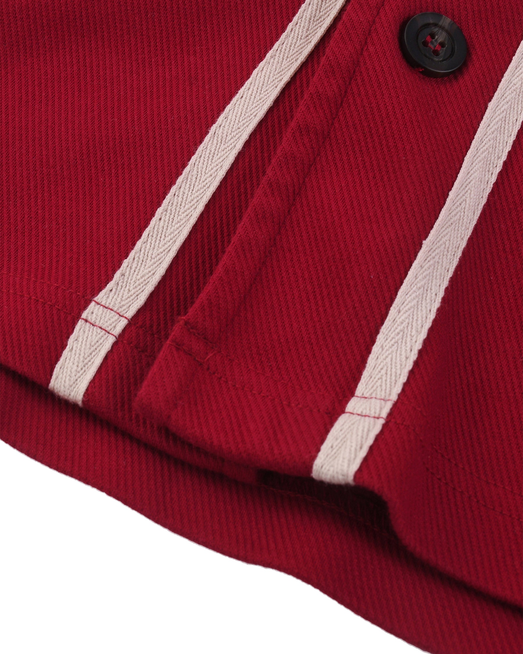 'Glory 2 The King' Contrast Piped Button-Up Jersey