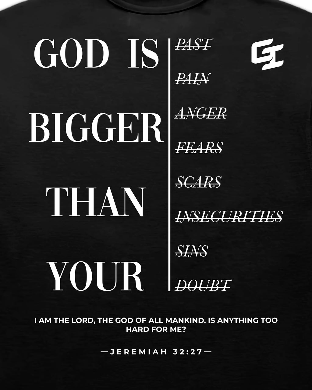 'God Is Bigger' Staple T-Shirt