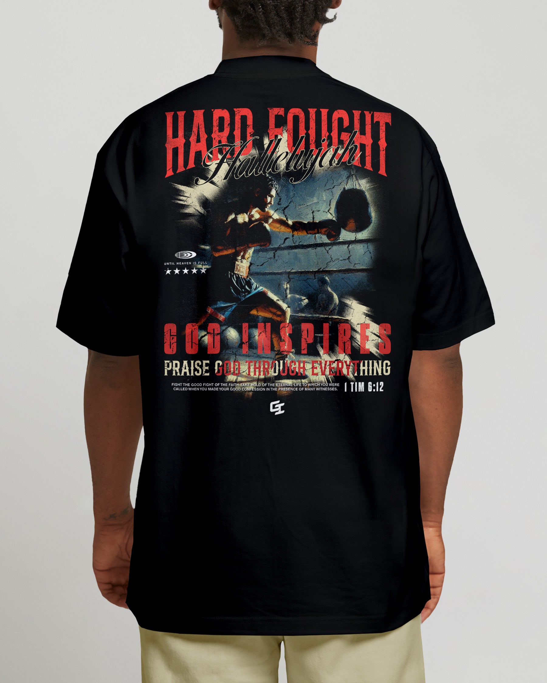'Fight The Good Fight' Oversized T-Shirt