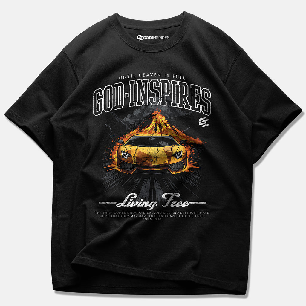 Racing 'Lamborghini Aventador LP 750-4 Superveloce '15' Staple T-Shirt