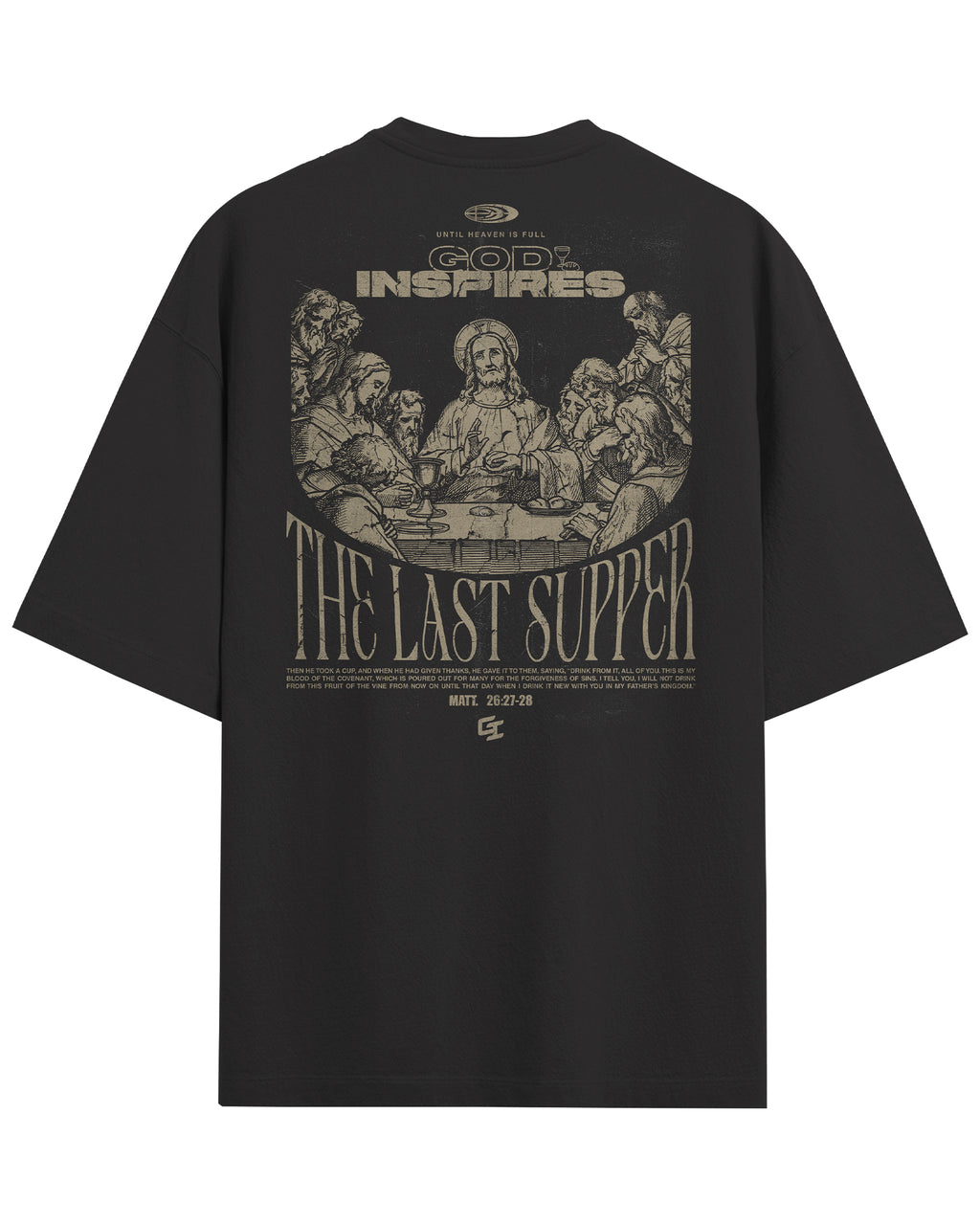 'The Last Supper' Oversized Faded T-Shirt